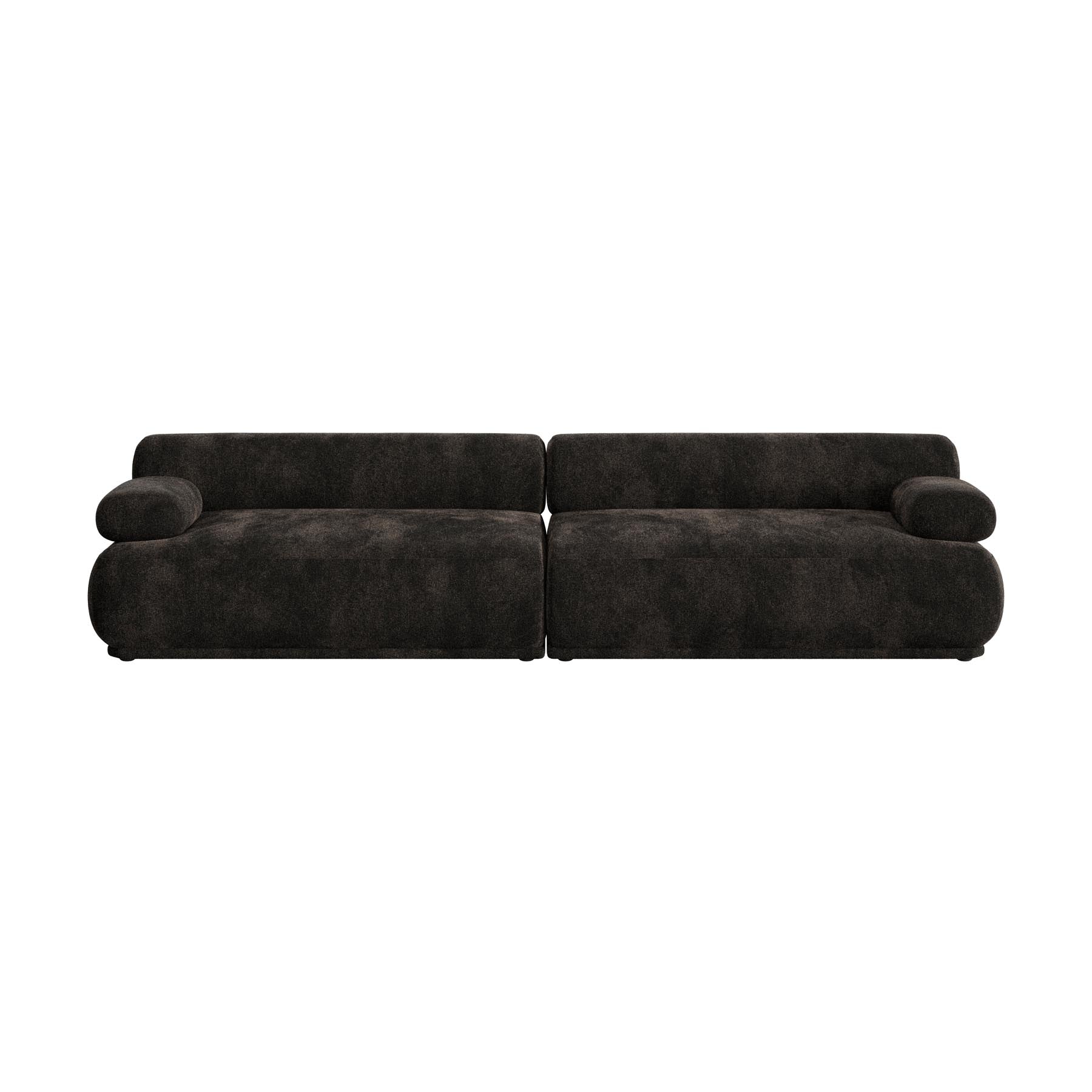 Sofa Rembrandt 3-Sitzer in Braun präsentiert im Onlineshop von KAQTU Design AG. 3er Sofa ist von Zuiver