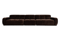 Sofa Hazel 6-seater Brown