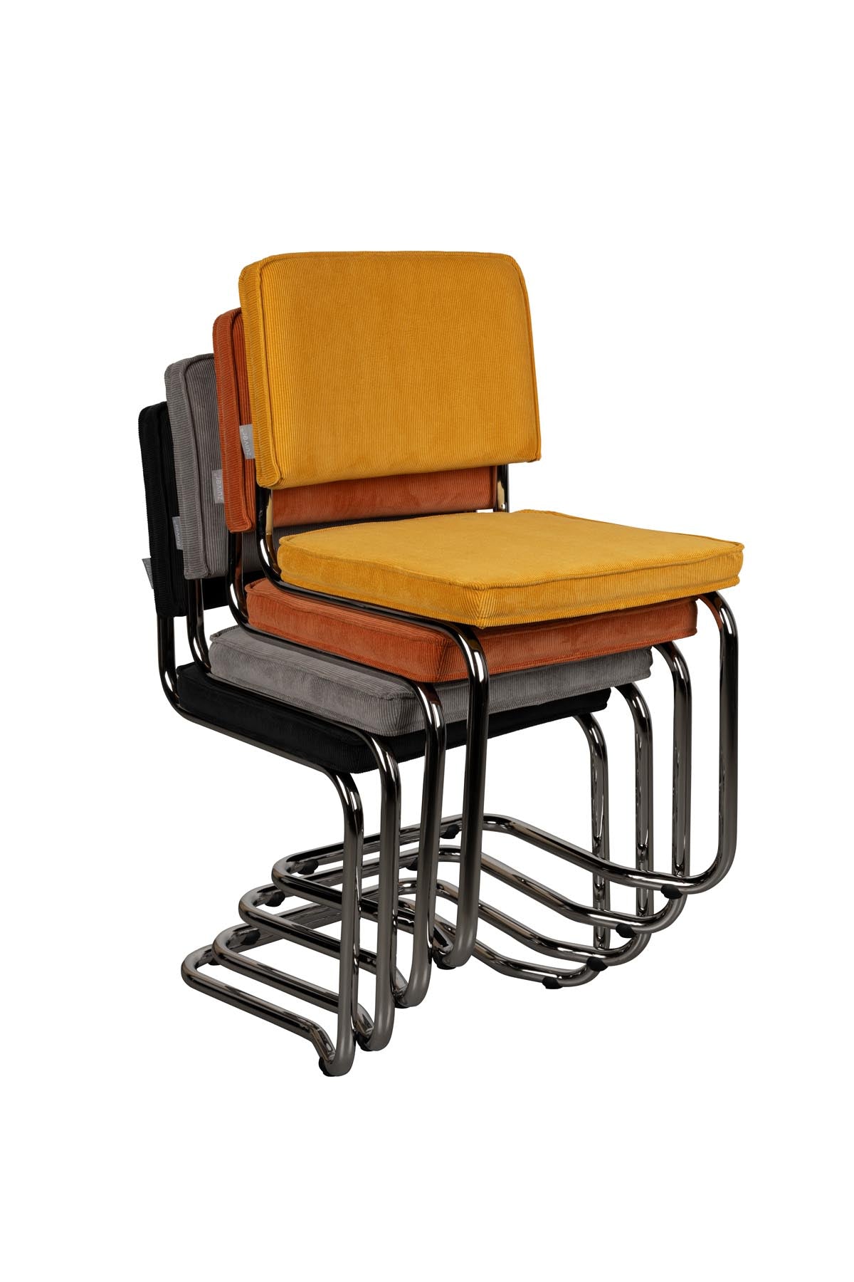 Stuhl Ridge in Orange präsentiert im Onlineshop von KAQTU Design AG. Stuhl ist von Zuiver