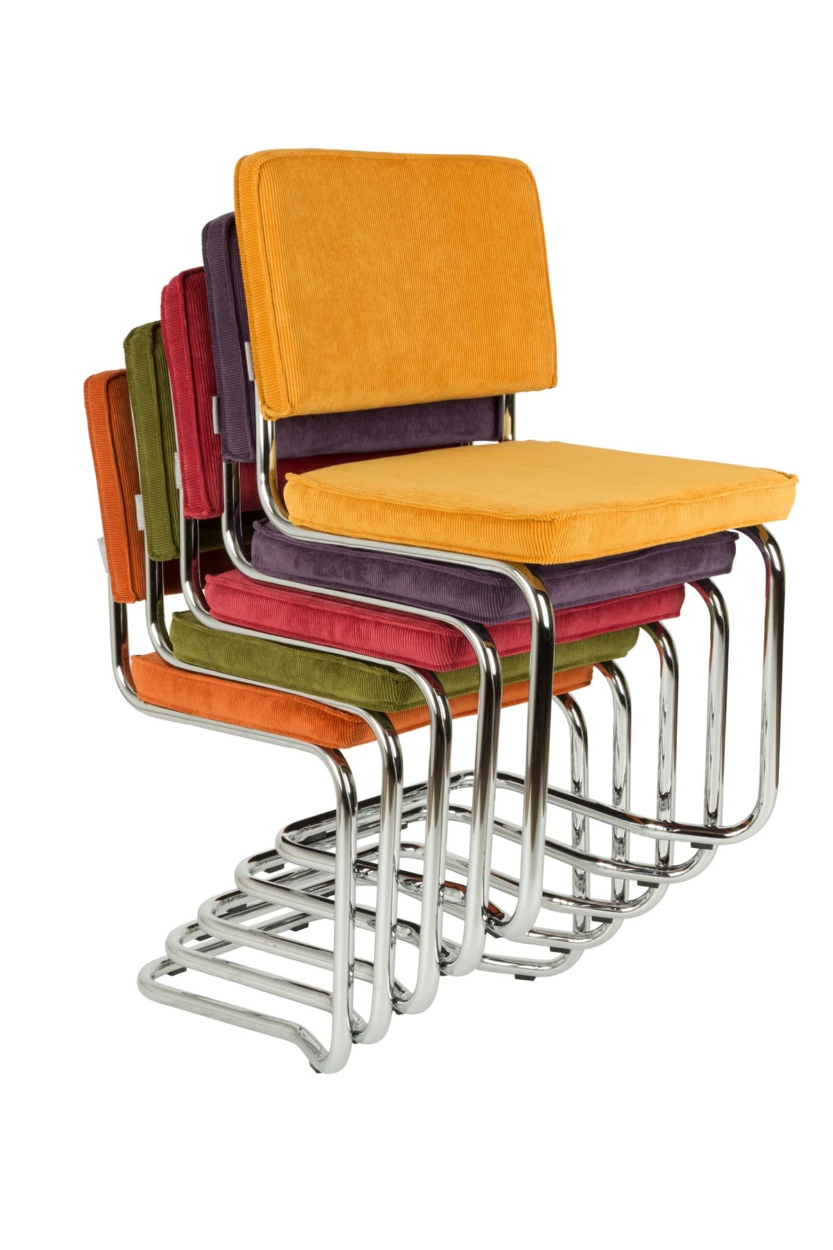 Stuhl Ridge in Gelb präsentiert im Onlineshop von KAQTU Design AG. Stuhl ist von Zuiver