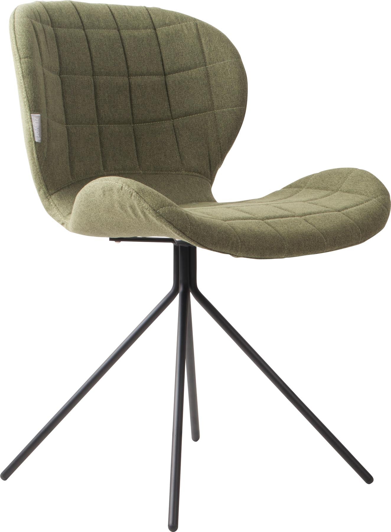 Stuhl OMG in Grün präsentiert im Onlineshop von KAQTU Design AG. Stuhl ist von Zuiver