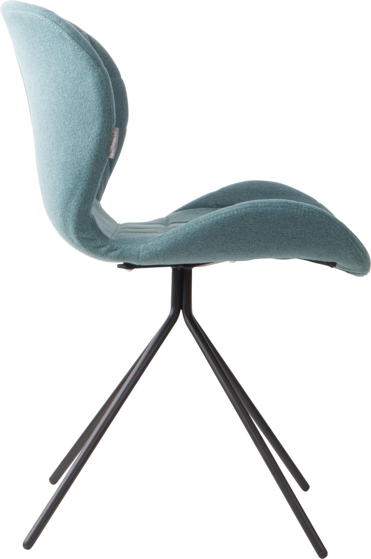 Stuhl OMG in Blau präsentiert im Onlineshop von KAQTU Design AG. Stuhl ist von Zuiver