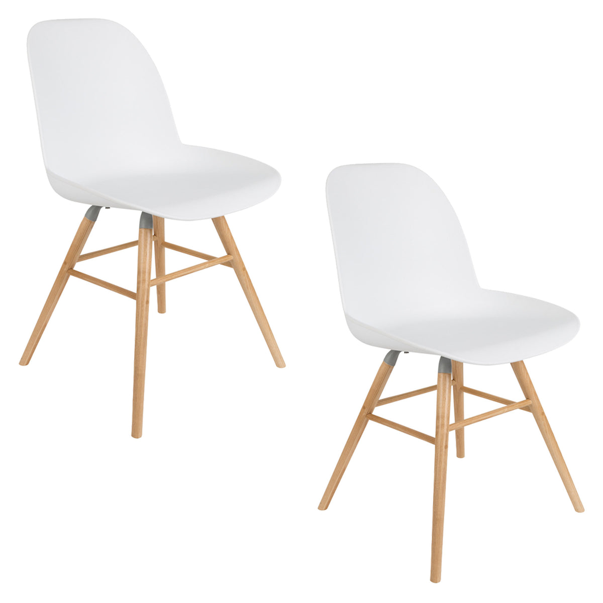 Stuhl Albert Kuip in Weiss präsentiert im Onlineshop von KAQTU Design AG. Stuhl ist von Zuiver