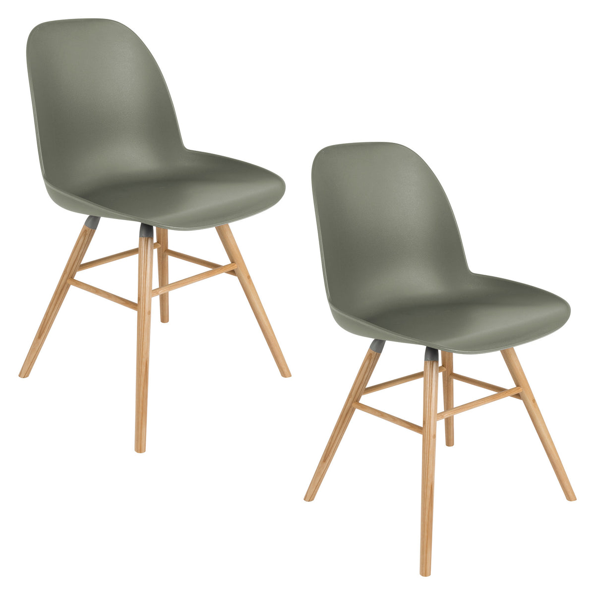 Stuhl Albert Kuip in Grün präsentiert im Onlineshop von KAQTU Design AG. Stuhl ist von Zuiver