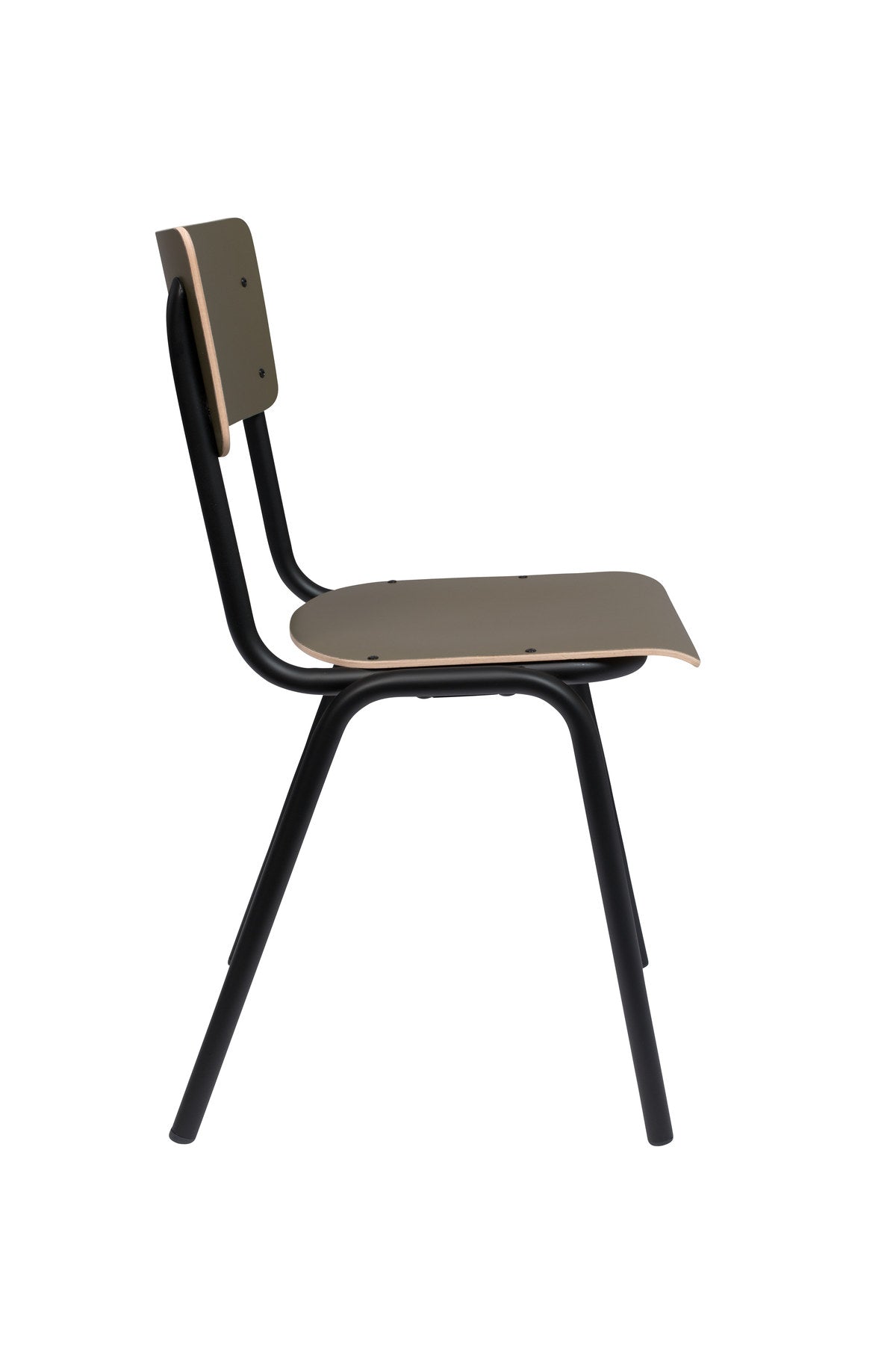 Stuhl Back to School in Olive präsentiert im Onlineshop von KAQTU Design AG. Stuhl ist von Zuiver