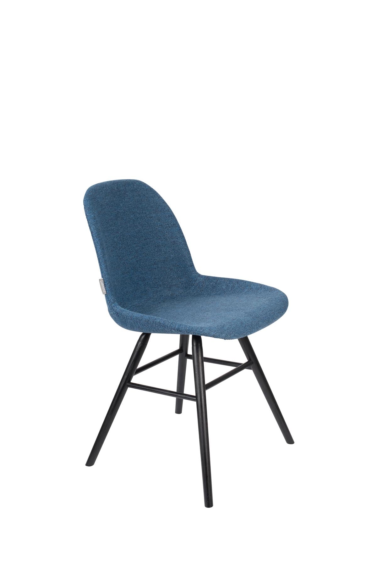 Stuhl Albert Kuip gepolstert in Blau präsentiert im Onlineshop von KAQTU Design AG. Stuhl ist von Zuiver