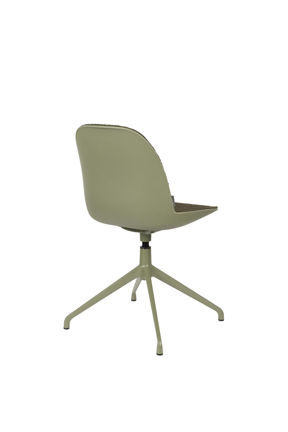 Stuhl Albert Kuip gepolstert in Grün präsentiert im Onlineshop von KAQTU Design AG. Stuhl ist von Zuiver