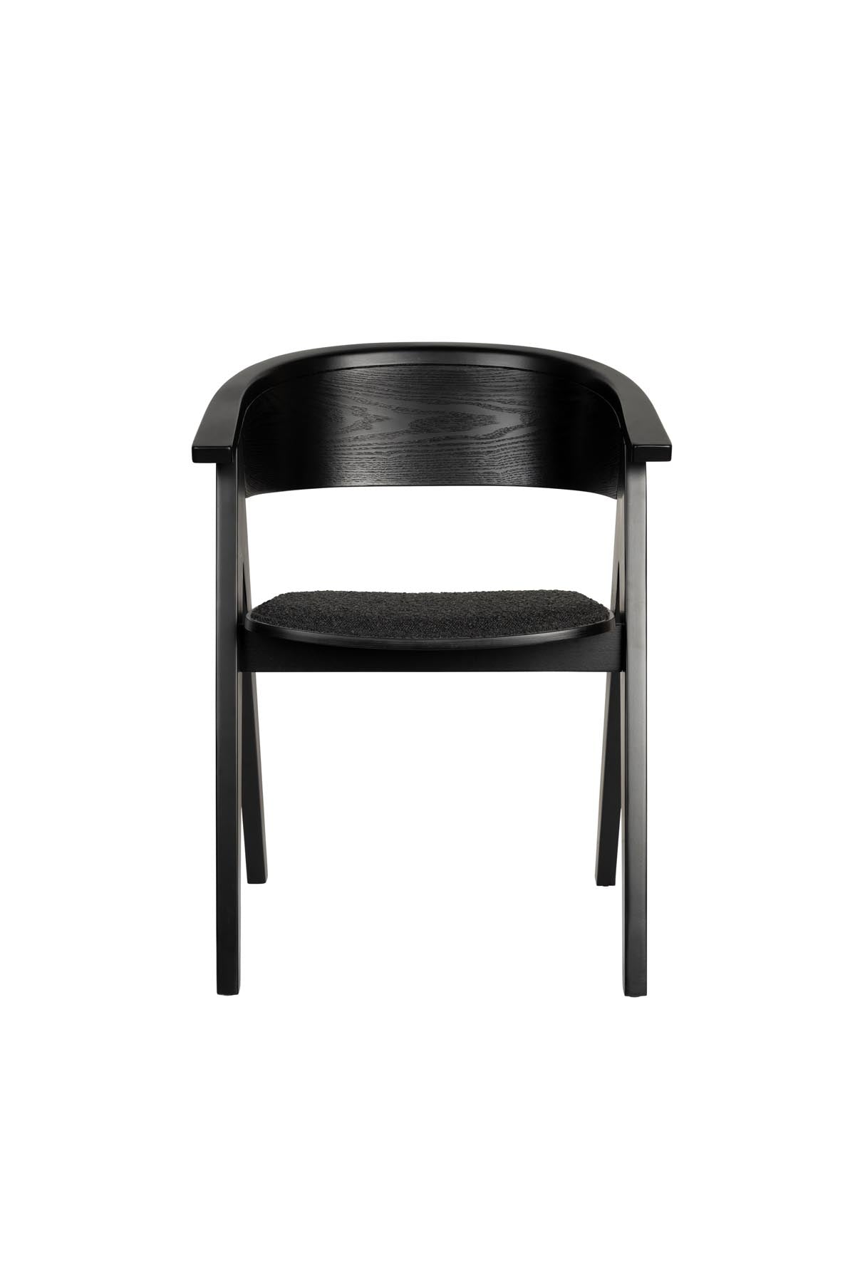 Stuhl Ndsm in Schwarz präsentiert im Onlineshop von KAQTU Design AG. Schalenstuhl mit Armlehne ist von Zuiver