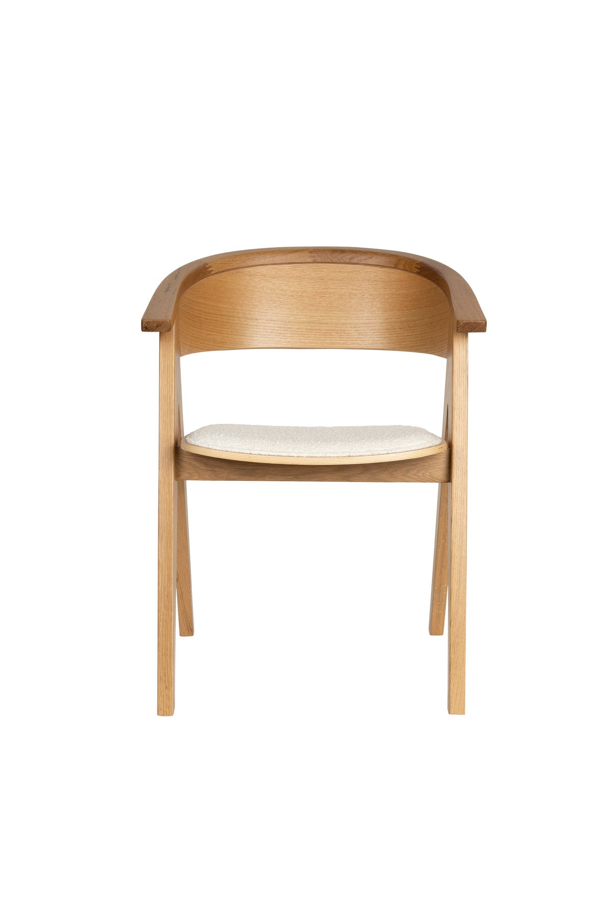Stuhl Ndsm in Natural präsentiert im Onlineshop von KAQTU Design AG. Schalenstuhl mit Armlehne ist von Zuiver