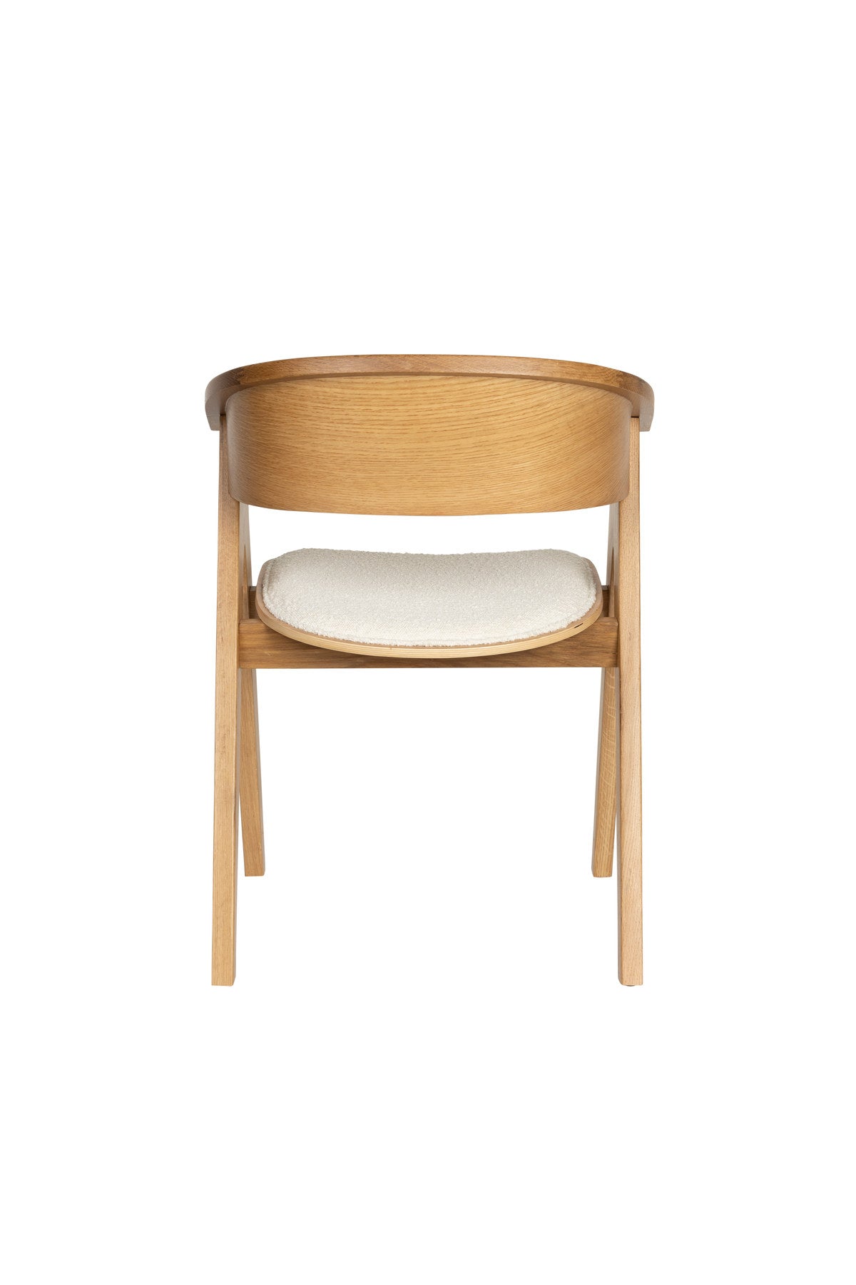 Stuhl Ndsm in Natural präsentiert im Onlineshop von KAQTU Design AG. Schalenstuhl mit Armlehne ist von Zuiver