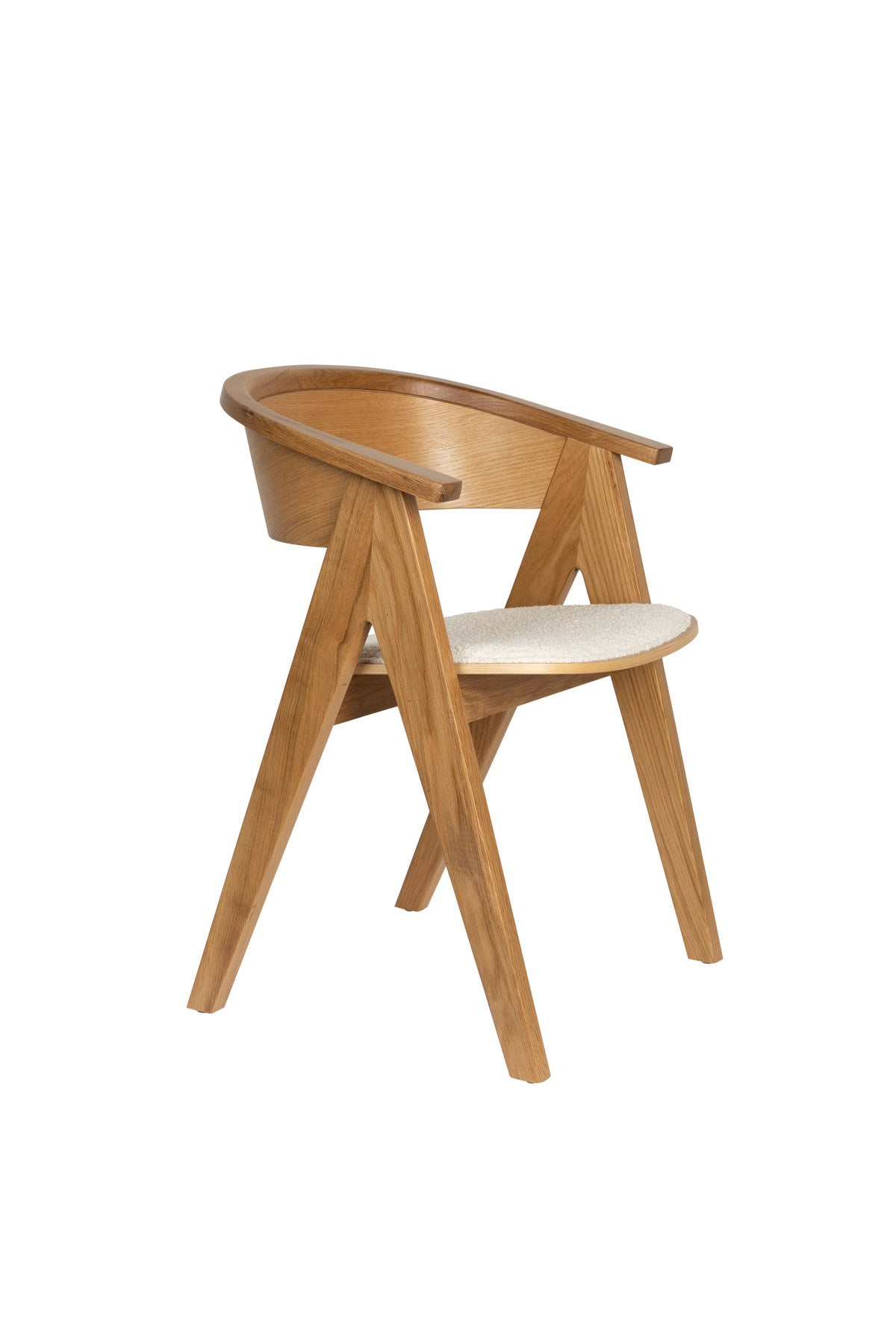 Stuhl Ndsm in Braun präsentiert im Onlineshop von KAQTU Design AG. Schalenstuhl mit Armlehne ist von Zuiver