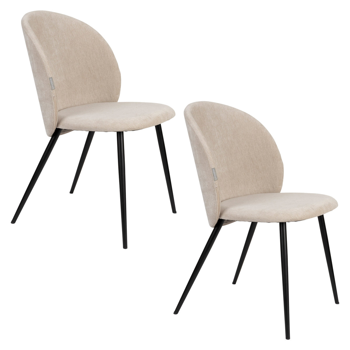 Cozy Stuhl in beige präsentiert im Onlineshop von KAQTU Design AG. Stuhl ist von Zuiver