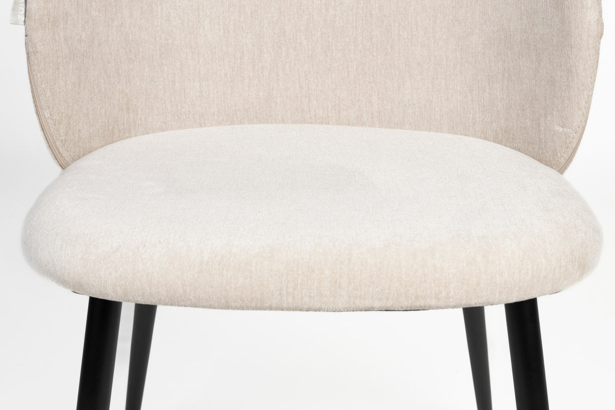 Cozy Stuhl in beige präsentiert im Onlineshop von KAQTU Design AG. Stuhl ist von Zuiver