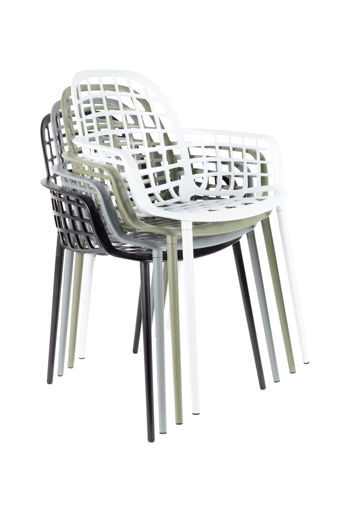 Gartenstuhl mit Armlehne Albert Kuip in Schwarz präsentiert im Onlineshop von KAQTU Design AG. Gartenstuhl mit Armlehnen ist von Zuiver