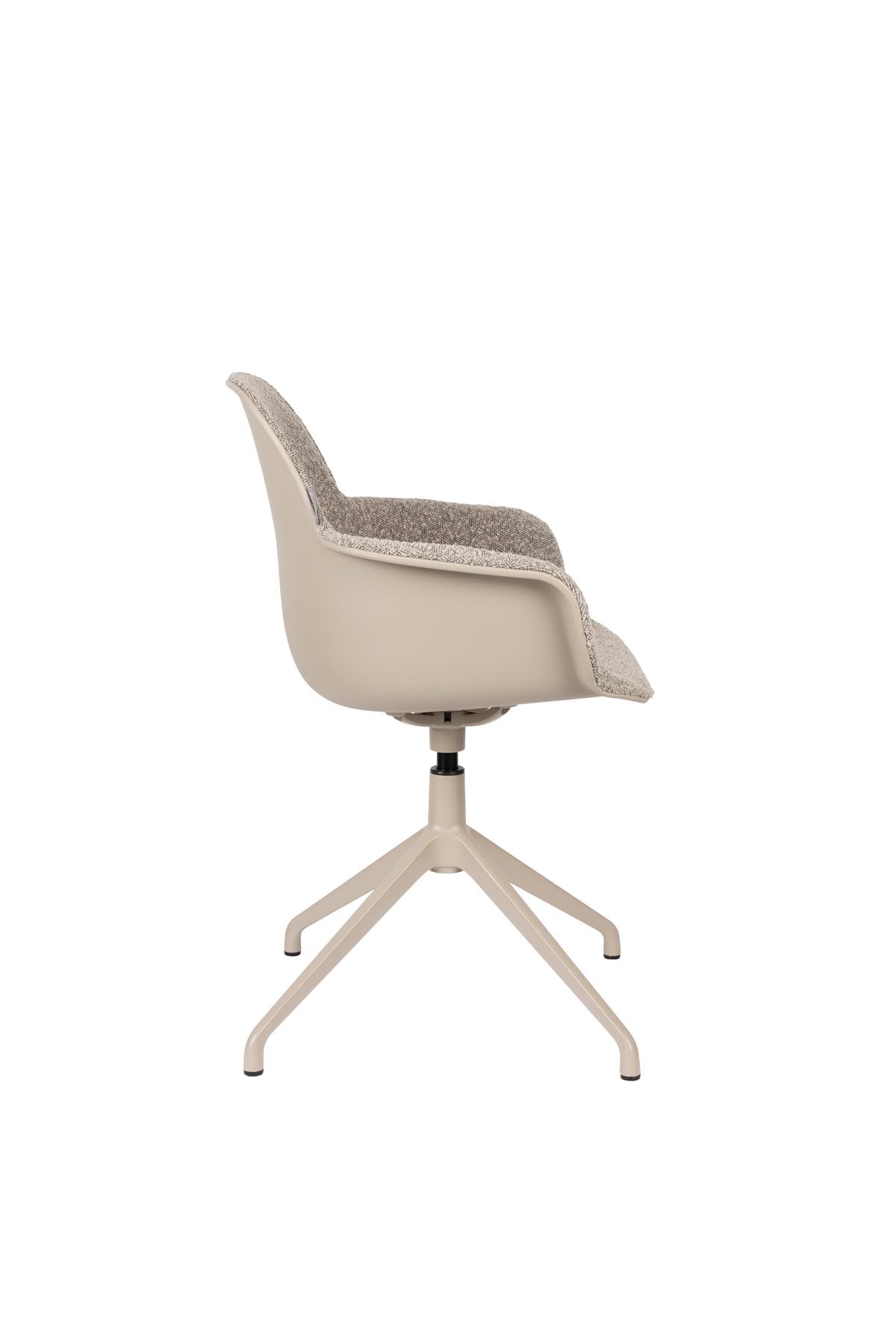 Armlehnstuhl Albert Kuip Swivel  in Taupe präsentiert im Onlineshop von KAQTU Design AG. Dreh-Schalenstuhl mit Armlehnen ist von Zuiver