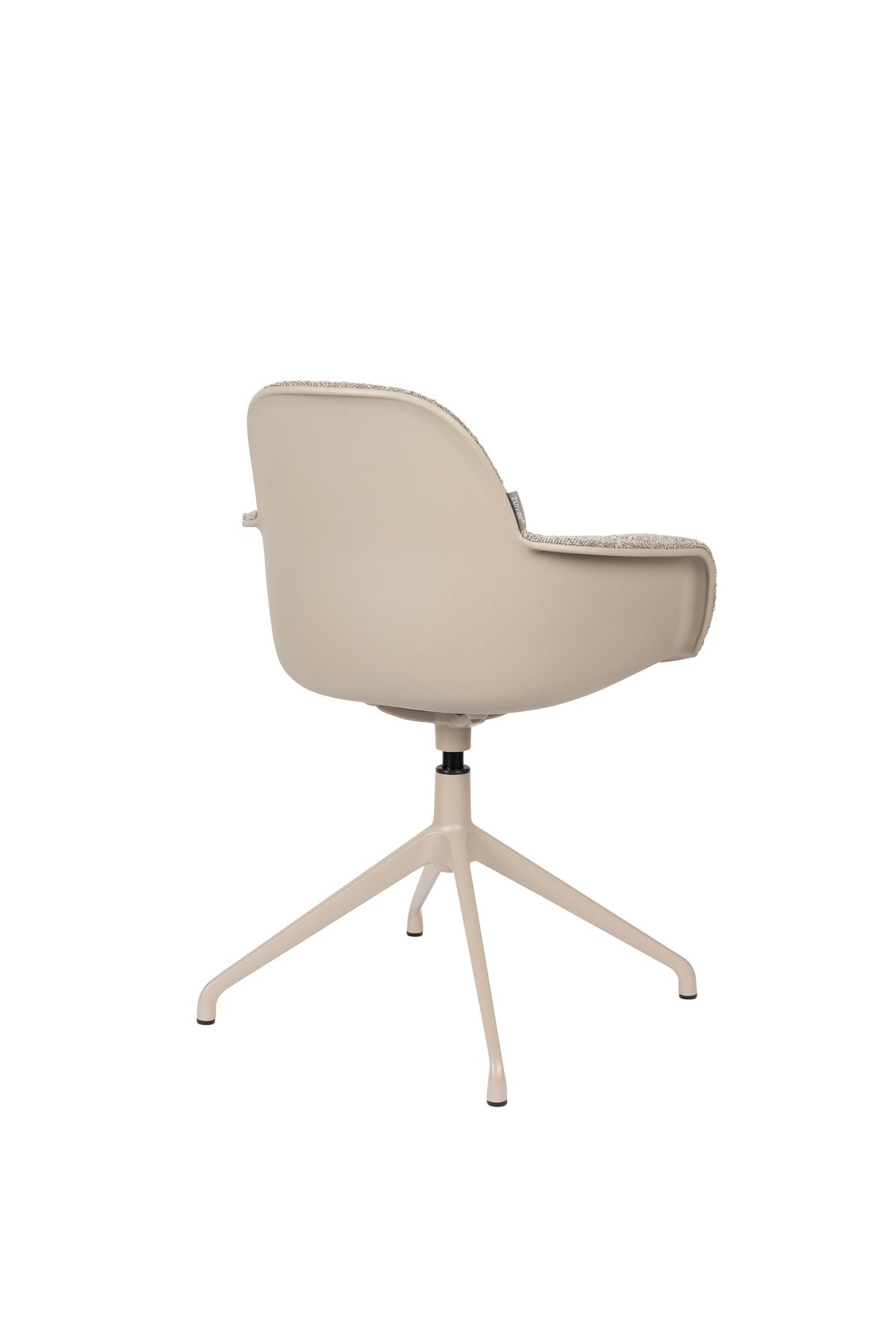 Armlehnstuhl Albert Kuip Swivel in Taupe präsentiert im Onlineshop von KAQTU Design AG. Dreh-Schalenstuhl mit Armlehnen ist von Zuiver