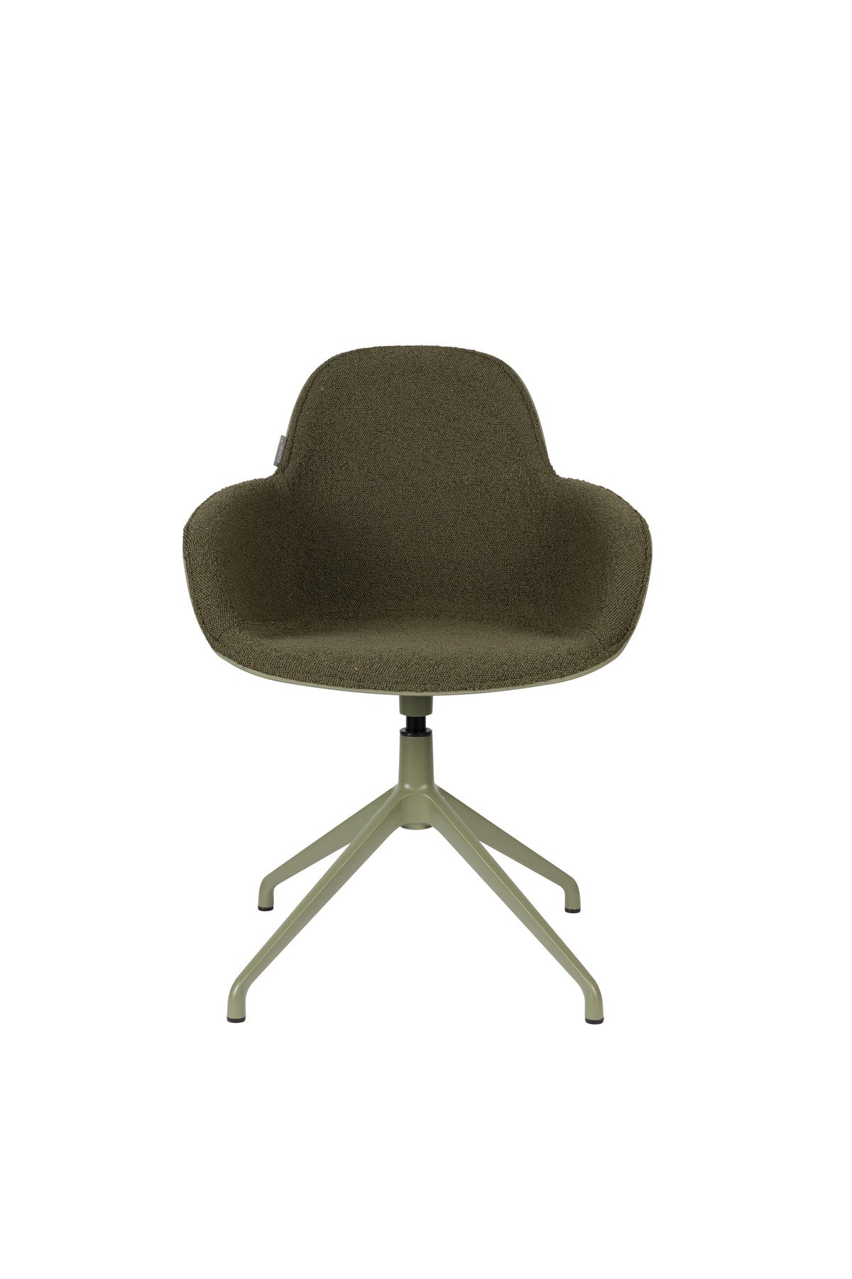 Armlehnstuhl Albert Kuip Swivel in Grün präsentiert im Onlineshop von KAQTU Design AG. Dreh-Schalenstuhl mit Armlehnen ist von Zuiver