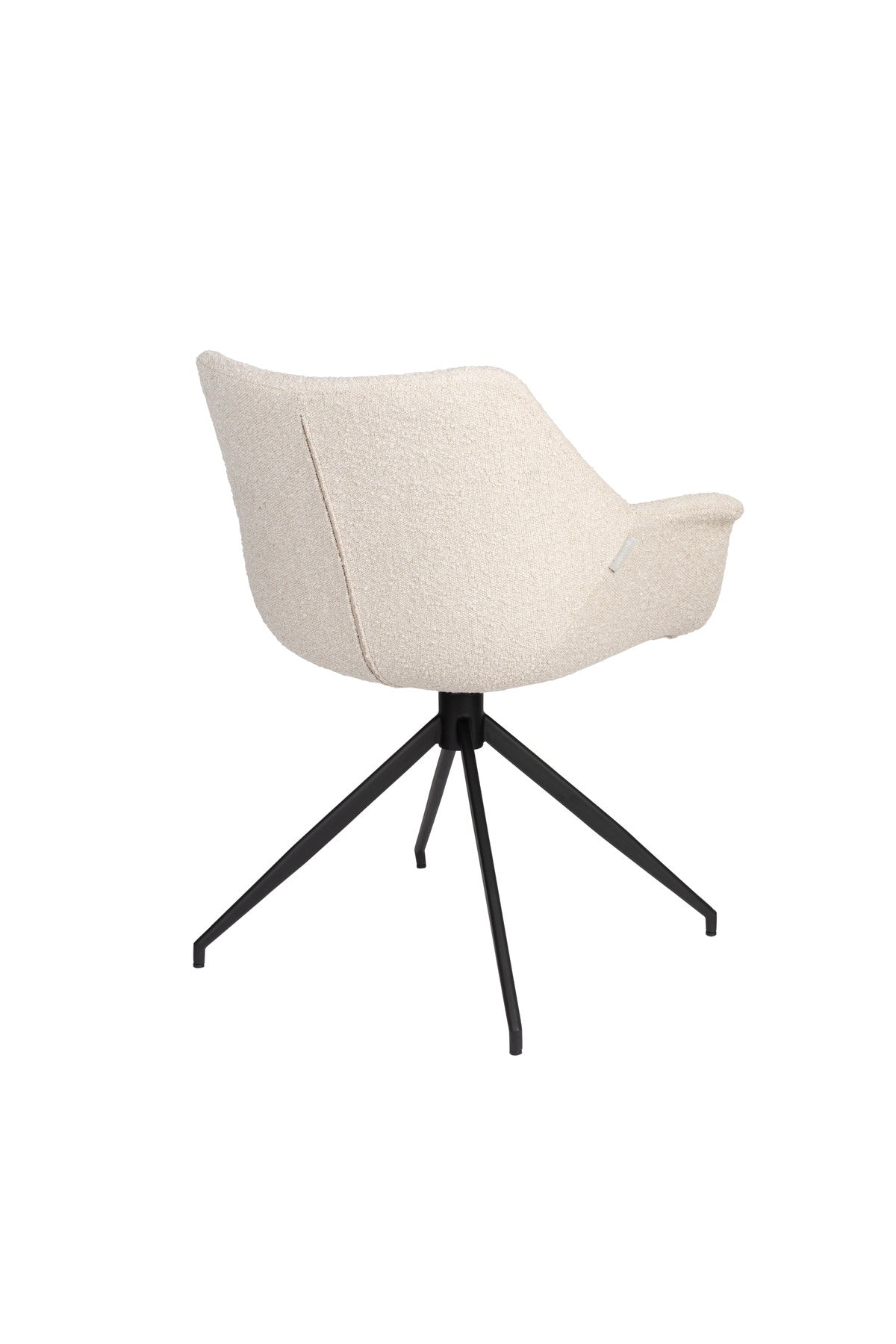 Armlehnstuhl Doulton Swivel in Natural präsentiert im Onlineshop von KAQTU Design AG. Dreh-Schalenstuhl mit Armlehnen ist von Zuiver