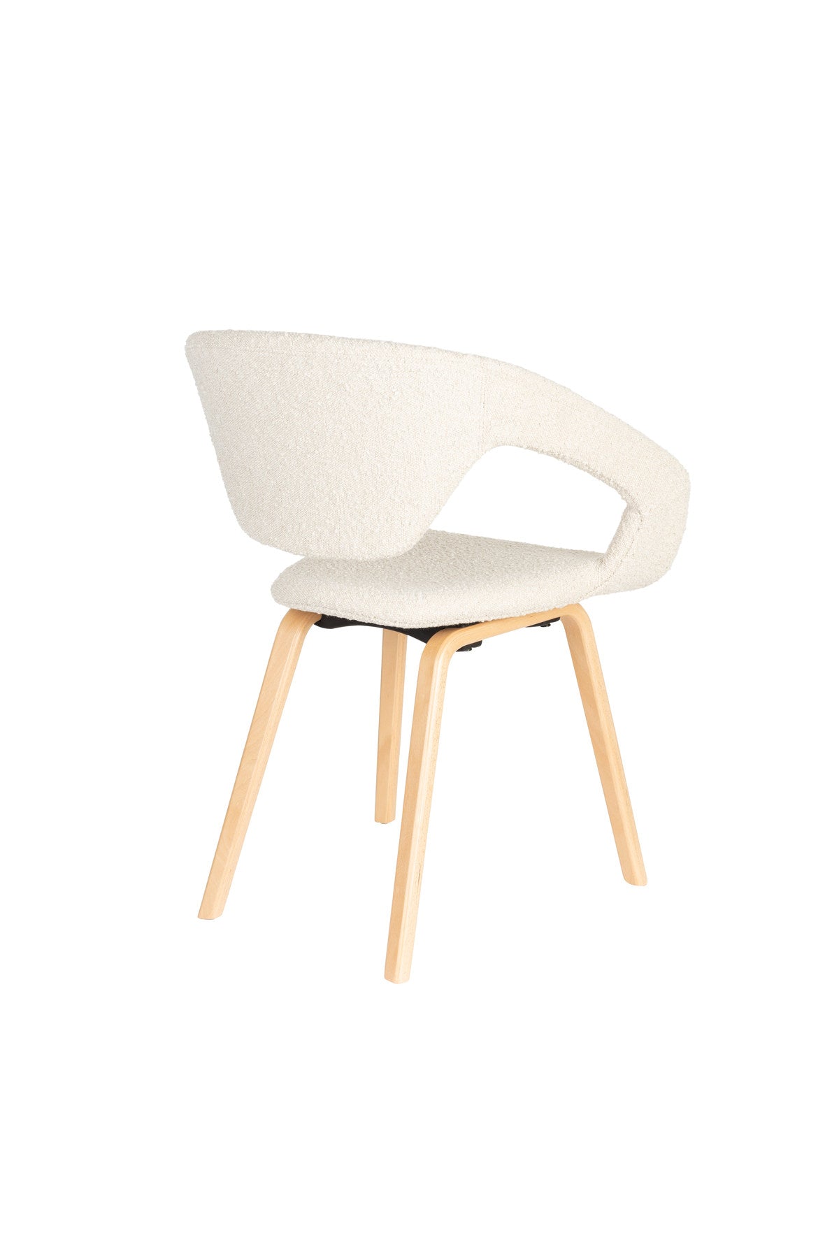 Flexback Stuhl Beige in beige präsentiert im Onlineshop von KAQTU Design AG. Stuhl mit Armlehne ist von Zuiver