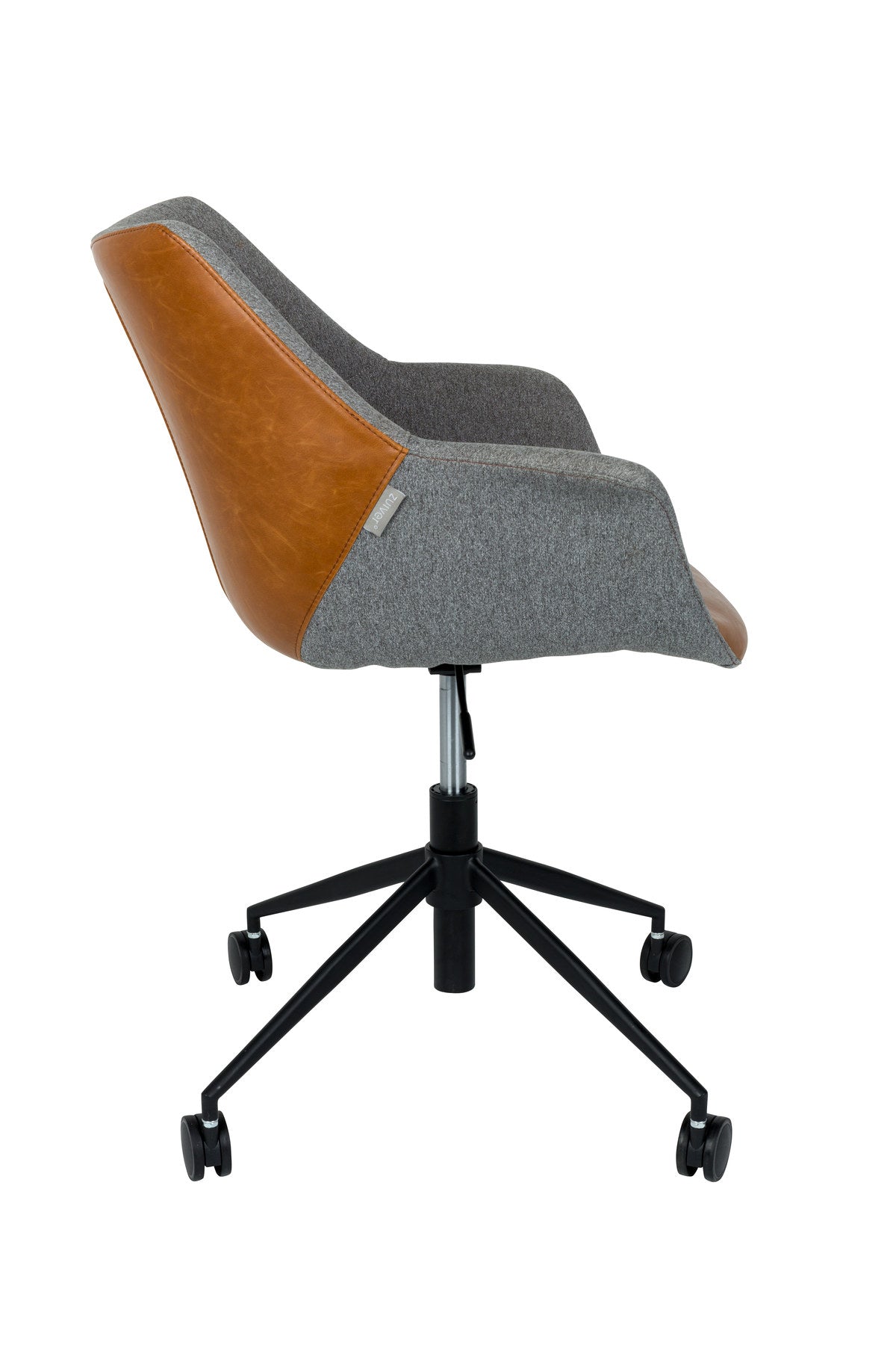 Bürostuhl Doulton in Braun präsentiert im Onlineshop von KAQTU Design AG. Bürostuhl ist von Zuiver