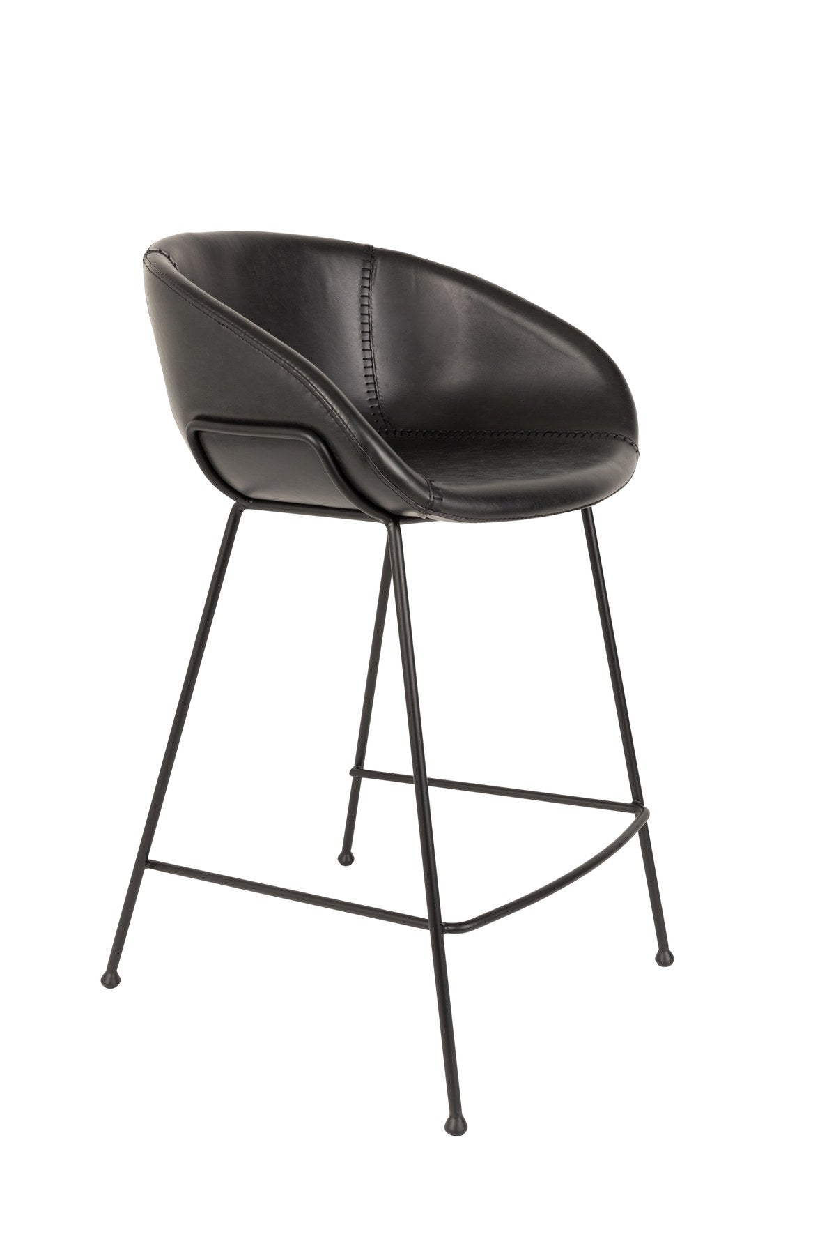 Barstuhl Feston in Schwarz präsentiert im Onlineshop von KAQTU Design AG. Barstuhl ist von Zuiver