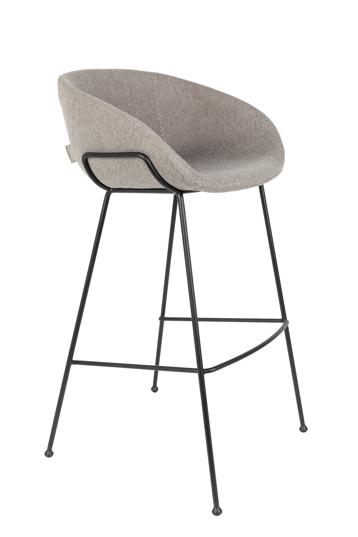 Barstuhl Feston in Grau präsentiert im Onlineshop von KAQTU Design AG. Barstuhl ist von Zuiver