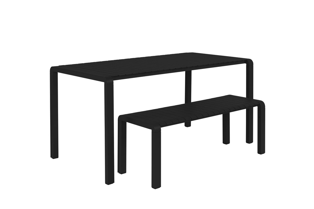Gartenbank Vondel in Schwarz präsentiert im Onlineshop von KAQTU Design AG. Gartenbank ist von Zuiver