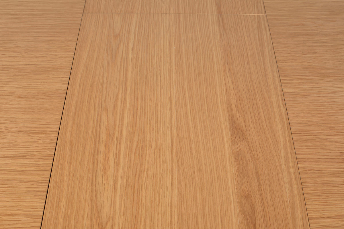 Twist Tisch rund 120/160 Eiche in beige präsentiert im Onlineshop von KAQTU Design AG. Esstisch ist von Zuiver