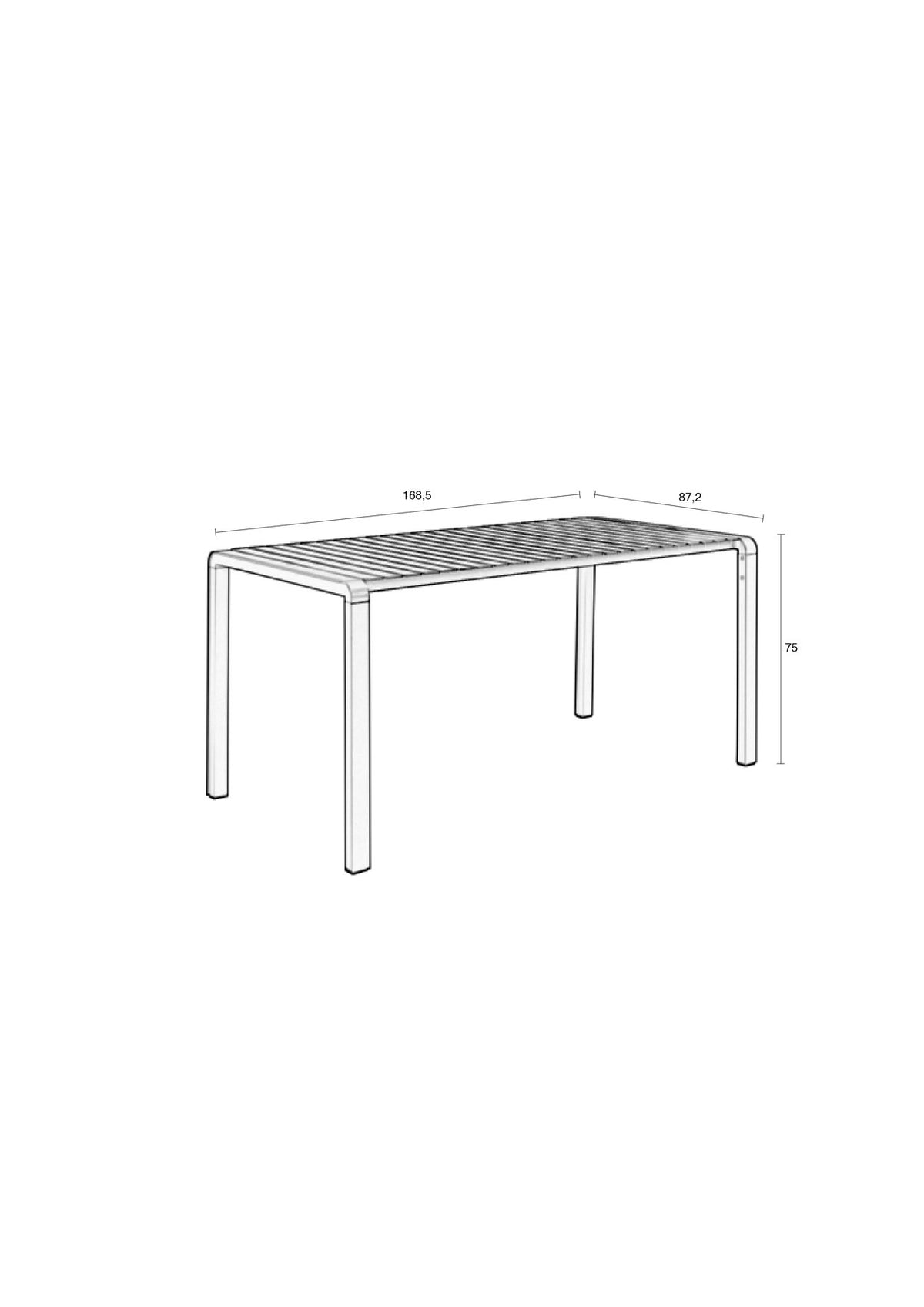 Gartentisch Vondel in Grün präsentiert im Onlineshop von KAQTU Design AG. Gartentisch ist von Zuiver
