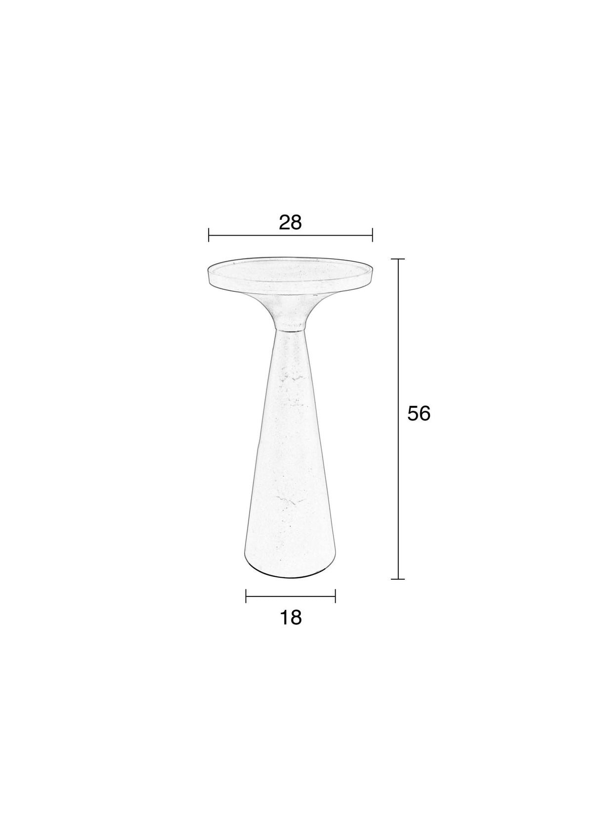 Beistelltisch Floss in Grau präsentiert im Onlineshop von KAQTU Design AG. Beistelltisch ist von Zuiver