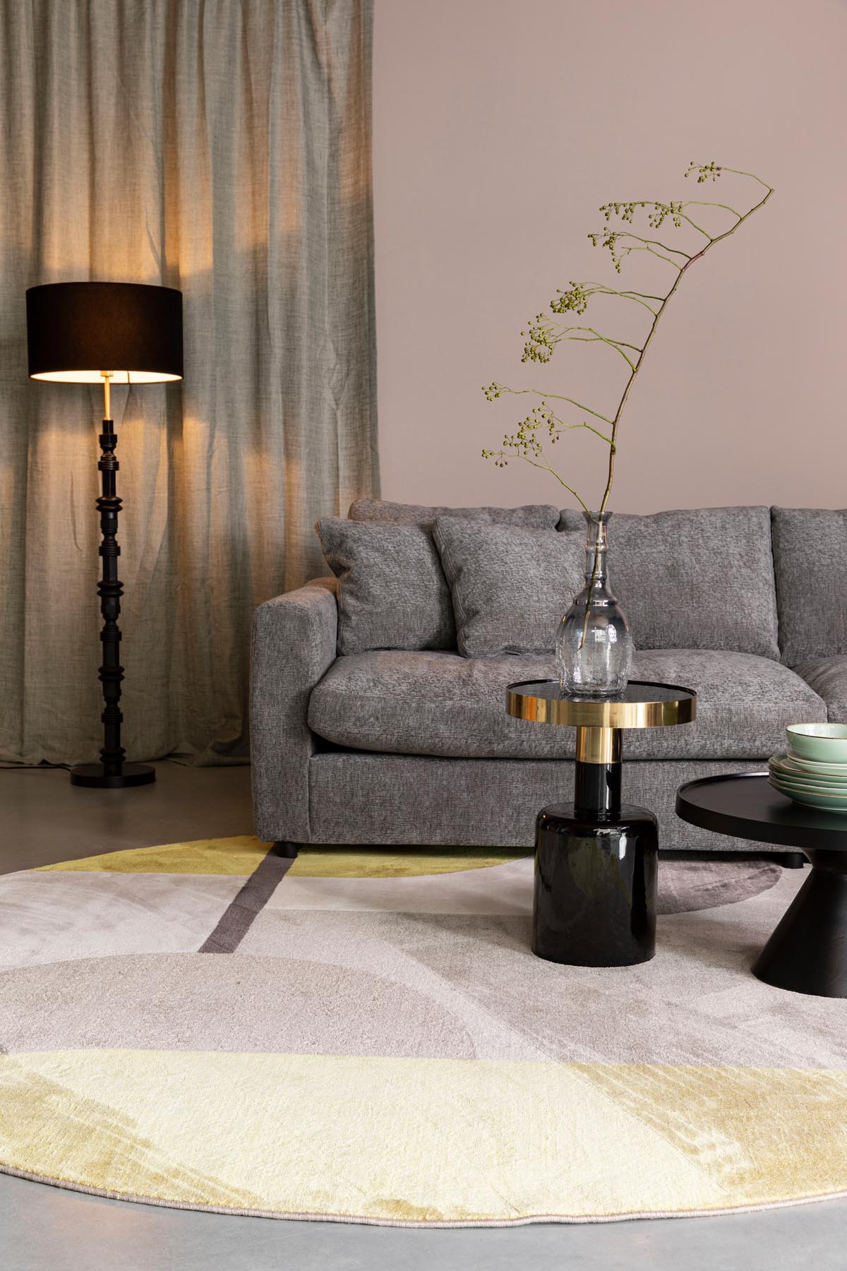 Beistelltisch Glam in Schwarz präsentiert im Onlineshop von KAQTU Design AG. Couchtisch ist von Zuiver