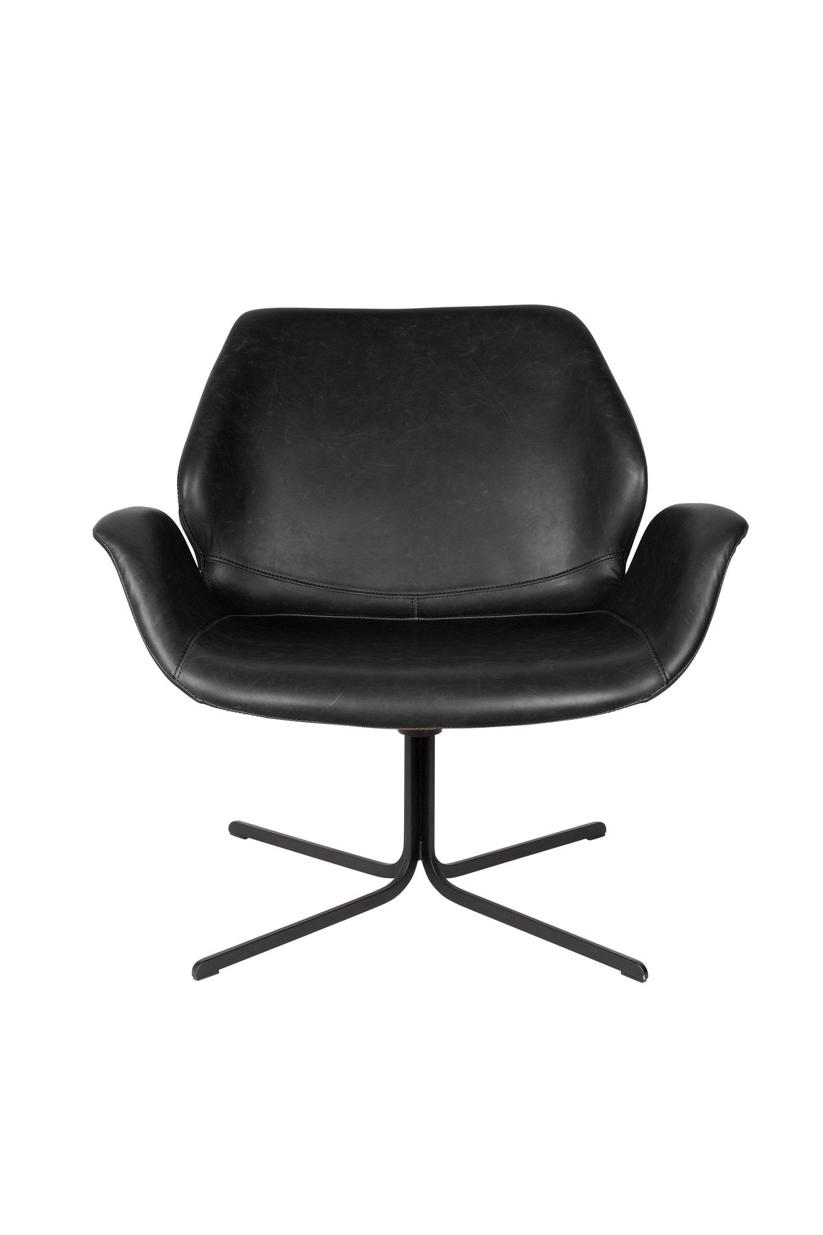 Lounge Sessel Nikki in Schwarz präsentiert im Onlineshop von KAQTU Design AG. Sessel mit Armlehnen ist von Zuiver
