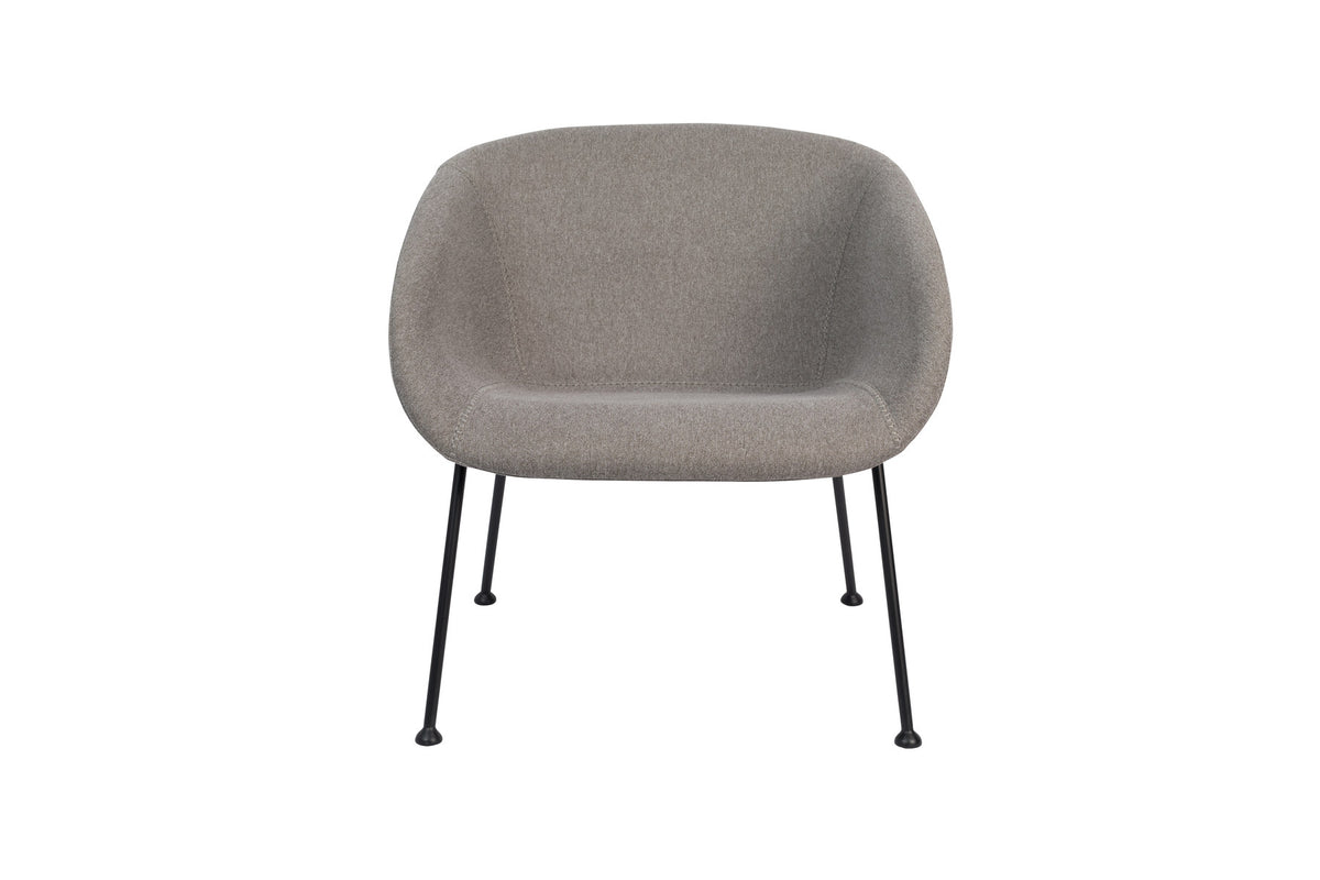 Lounge Sessel Feston in Grau präsentiert im Onlineshop von KAQTU Design AG. Sessel mit Armlehnen ist von Zuiver