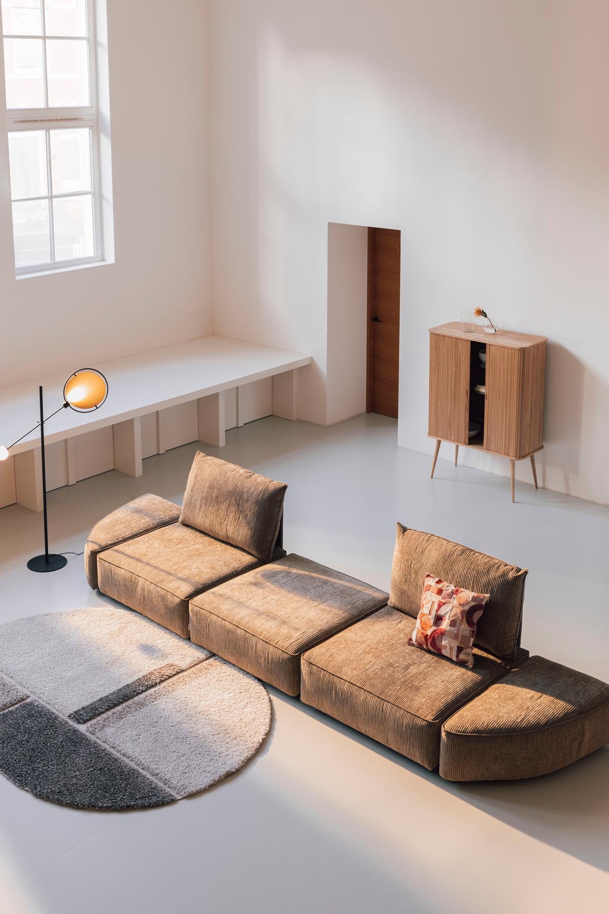 Sofa Element Hunter 1.5 Sitzer ohne Rückenlehne  in Moss präsentiert im Onlineshop von KAQTU Design AG. Modulares Sofa ist von Zuiver