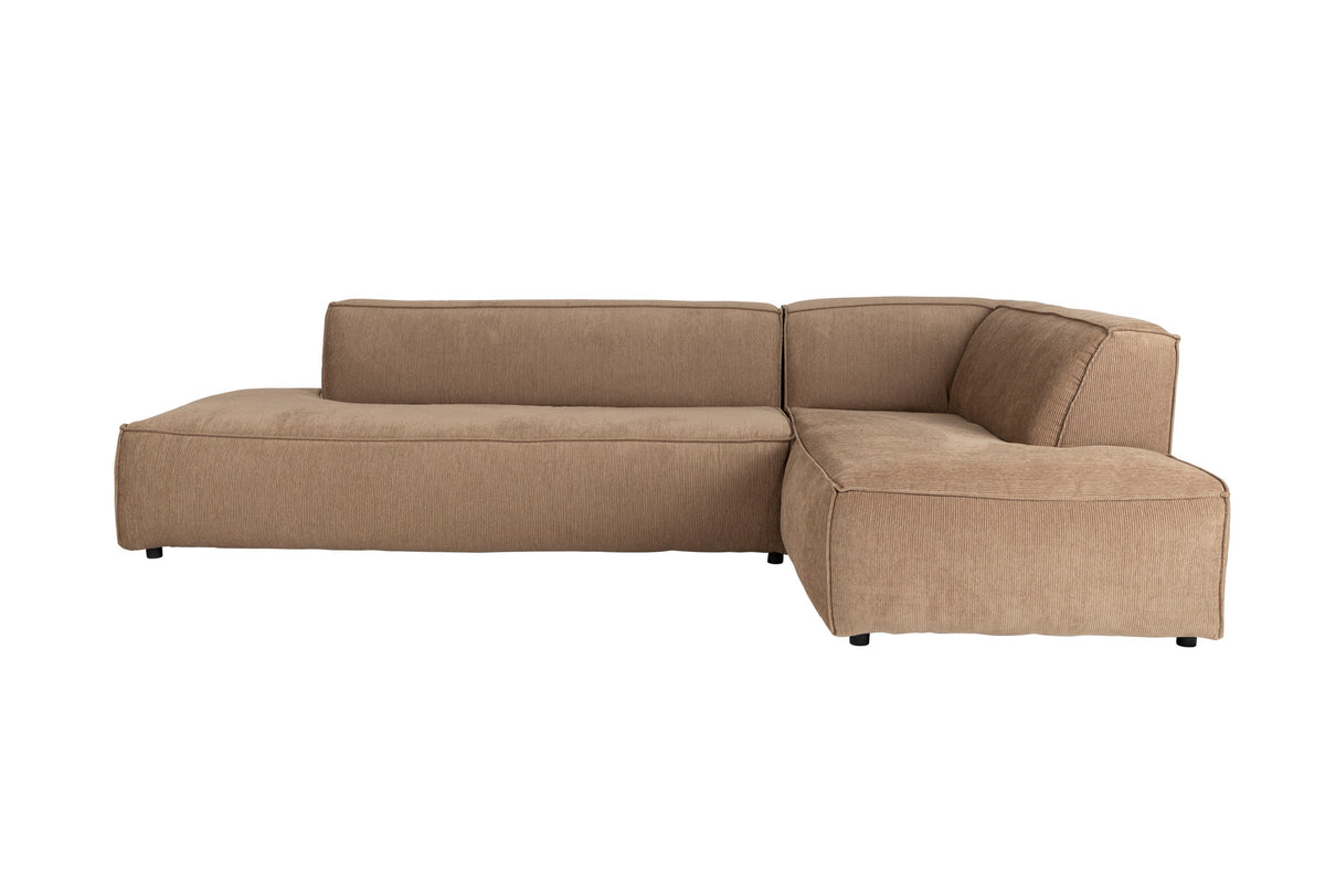 SOFA FAT FREDDY rechts in Braun präsentiert im Onlineshop von KAQTU Design AG. Ecksofa rechts ist von Zuiver