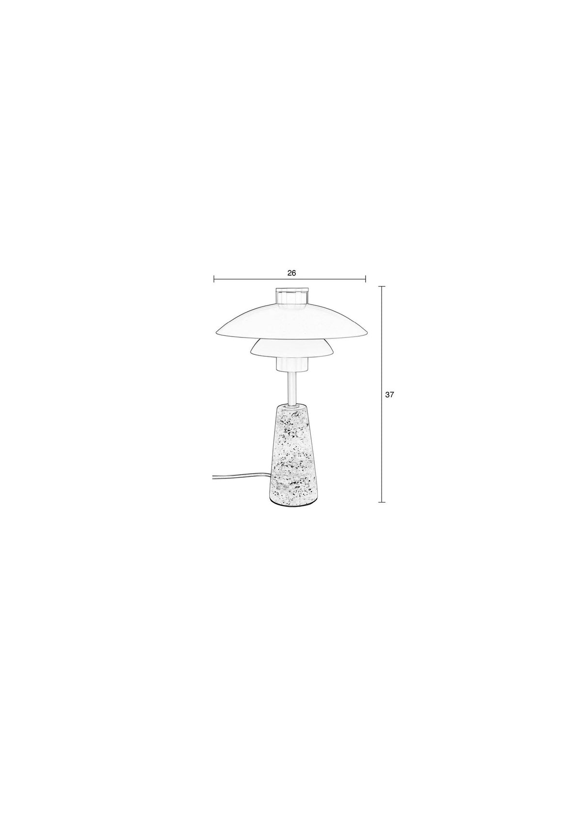 Cole Tischlampe in beige präsentiert im Onlineshop von KAQTU Design AG. Tischleuchte ist von Zuiver