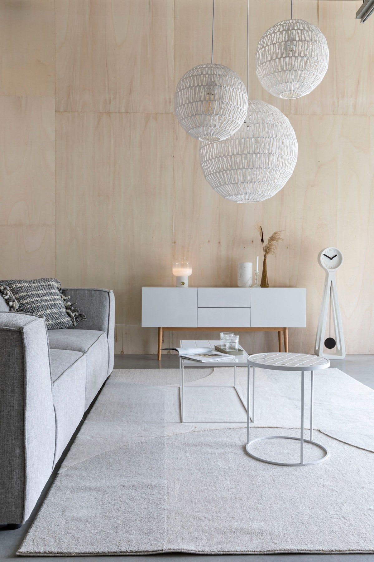 Teppich Dream in Natur/Grau präsentiert im Onlineshop von KAQTU Design AG. Teppich ist von Zuiver