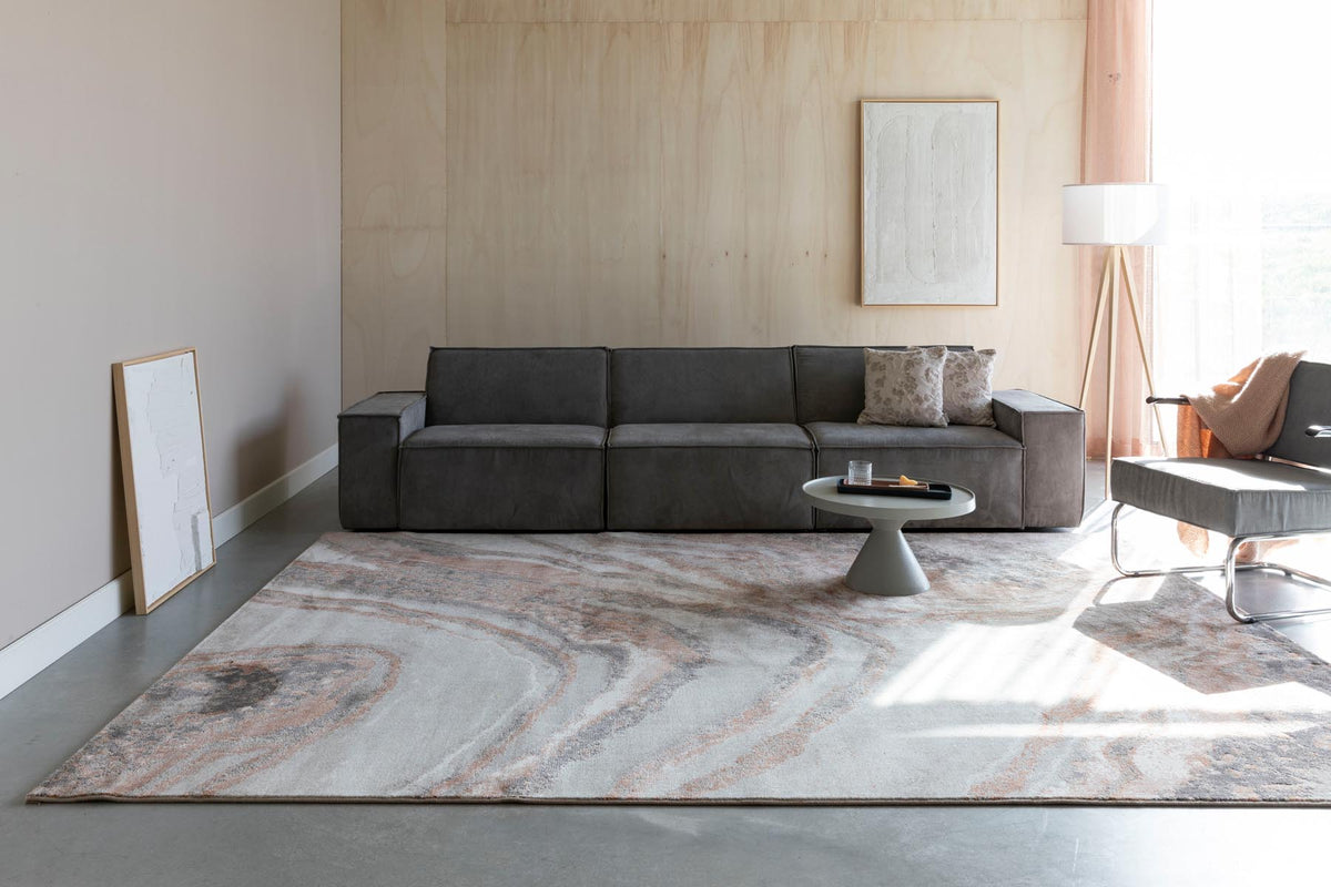 Teppich Solar in Grau/Terra präsentiert im Onlineshop von KAQTU Design AG. Teppich ist von Zuiver