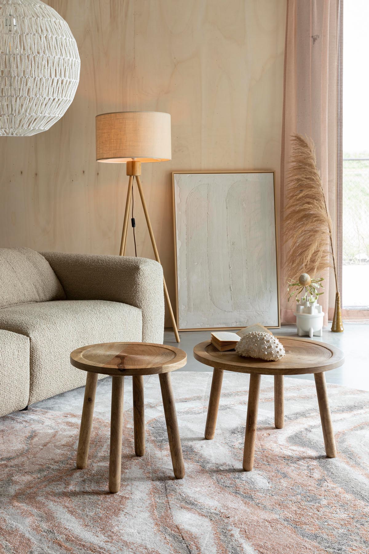 Teppich Solar in Grau/Terra präsentiert im Onlineshop von KAQTU Design AG. Teppich ist von Zuiver