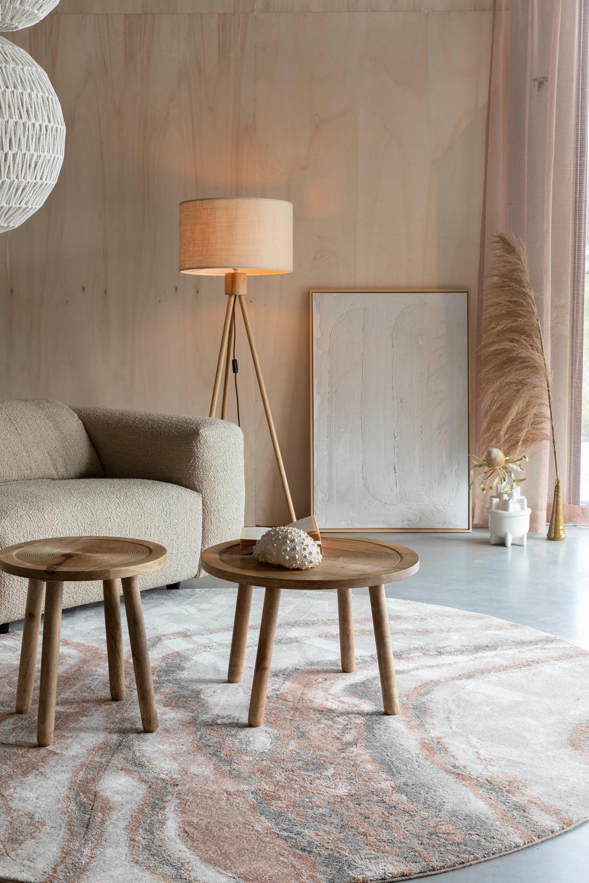 Teppich Solar in Grau/Terra präsentiert im Onlineshop von KAQTU Design AG. Teppich ist von Zuiver