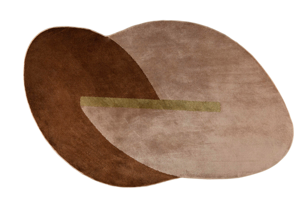 Teppich Phila in Braun präsentiert im Onlineshop von KAQTU Design AG. Teppich ist von Zuiver