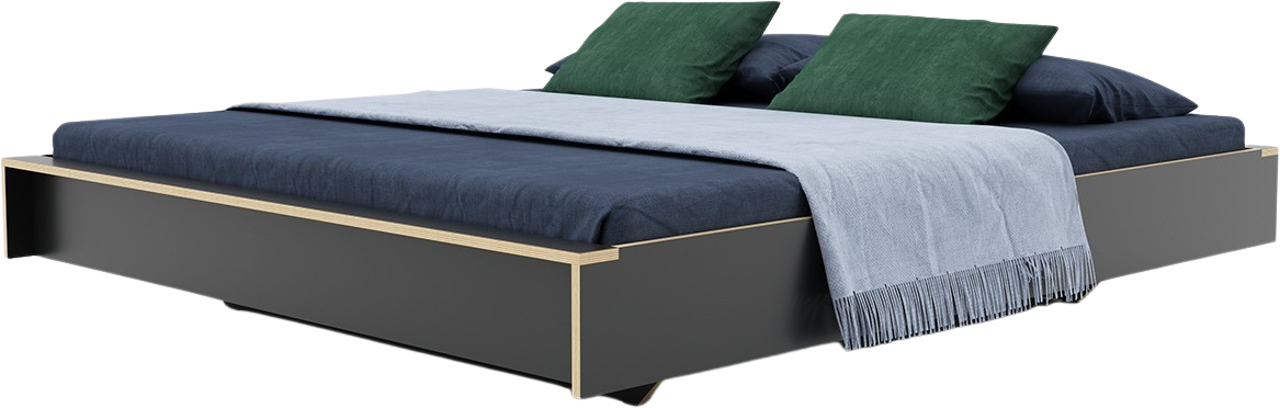 FLAI Doppelbett mit Lattenrost starr - KAQTU Design
