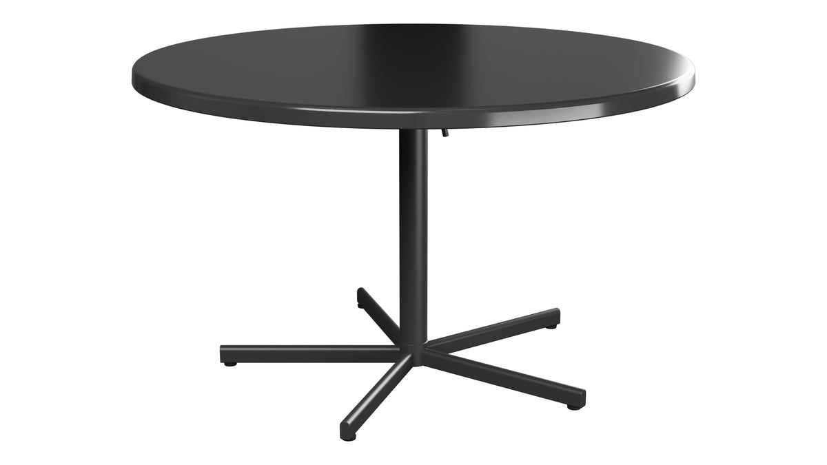 Bodensee Glasfaser-Gartentisch ø120 klappbar in Anthrazit präsentiert im Onlineshop von KAQTU Design AG. Gartentisch ist von Schaffner