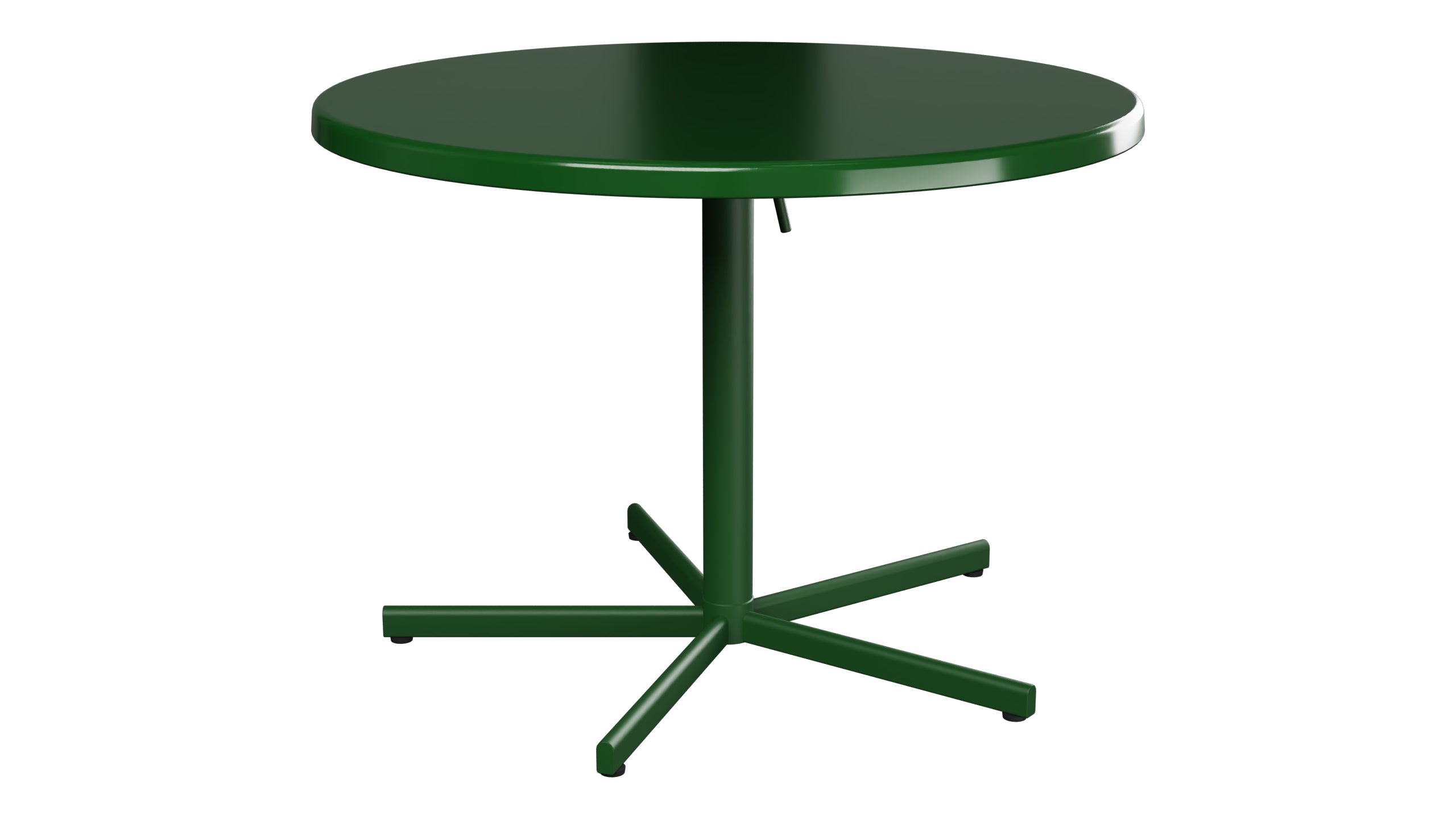 Bodensee Glasfaser-Gartentisch ø100 klappbar in Tannengrün präsentiert im Onlineshop von KAQTU Design AG. Gartentisch ist von Schaffner