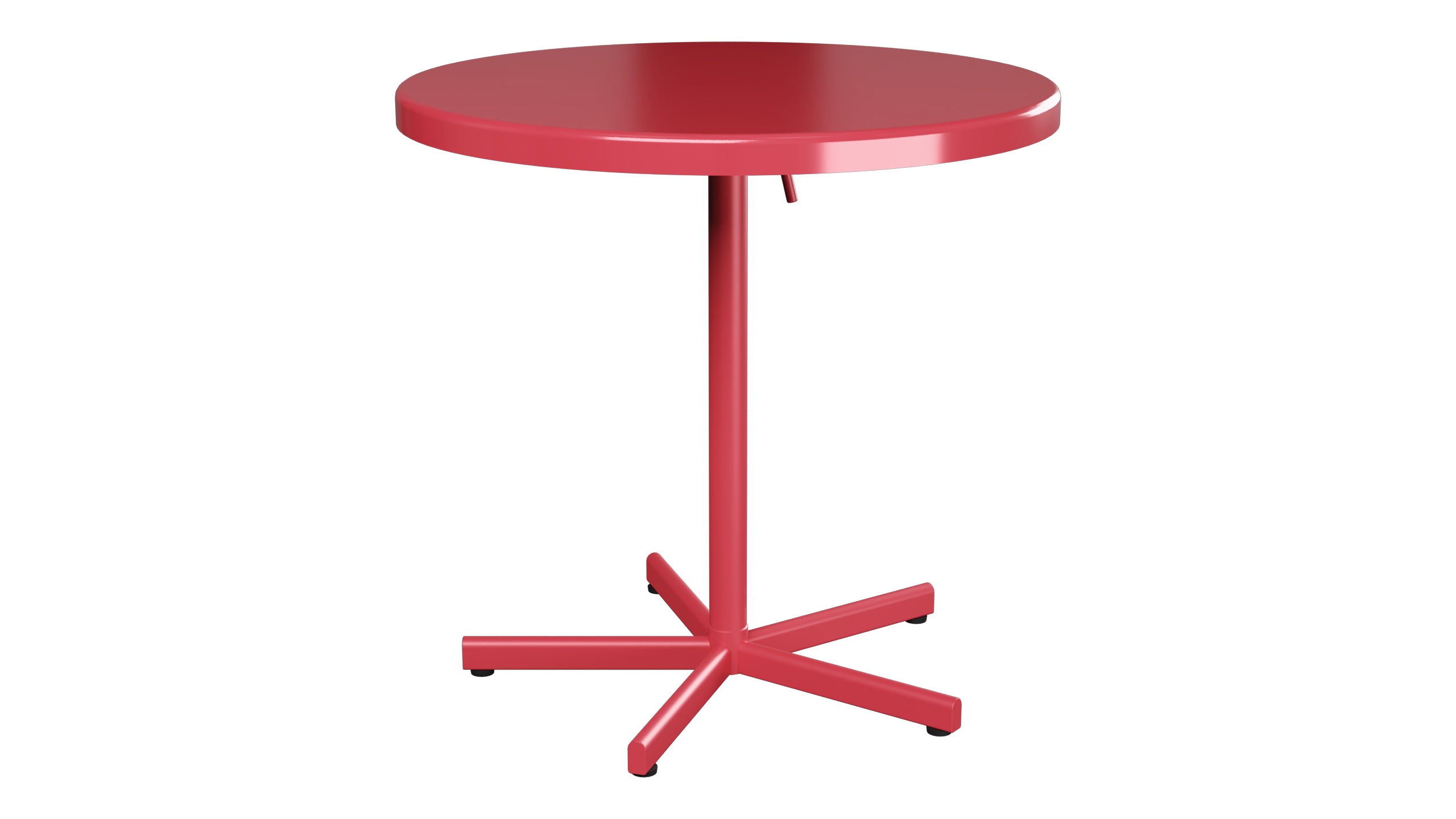 Bodensee Glasfaser-Gartentisch ø75 klappbar in Ahornrot präsentiert im Onlineshop von KAQTU Design AG. Gartentisch ist von Schaffner