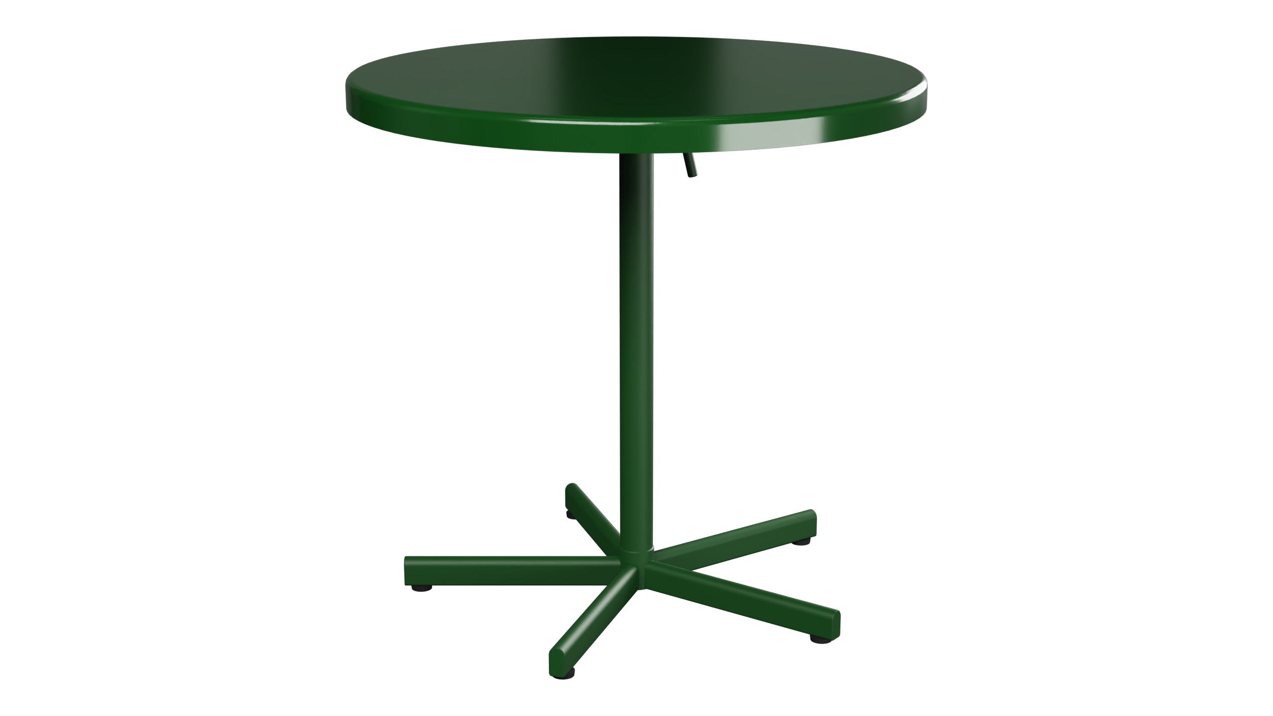 Bodensee Glasfaser-Gartentisch ø75 klappbar in Tannengrün präsentiert im Onlineshop von KAQTU Design AG. Gartentisch ist von Schaffner