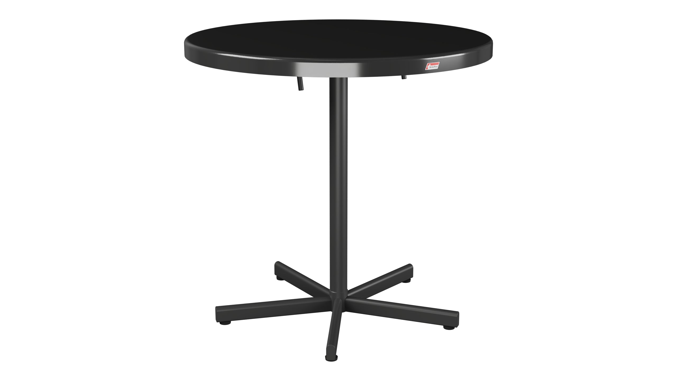 Bodensee Glasfaser-Gartentisch ø75 klappbar in Anthrazit präsentiert im Onlineshop von KAQTU Design AG. Gartentisch ist von Schaffner