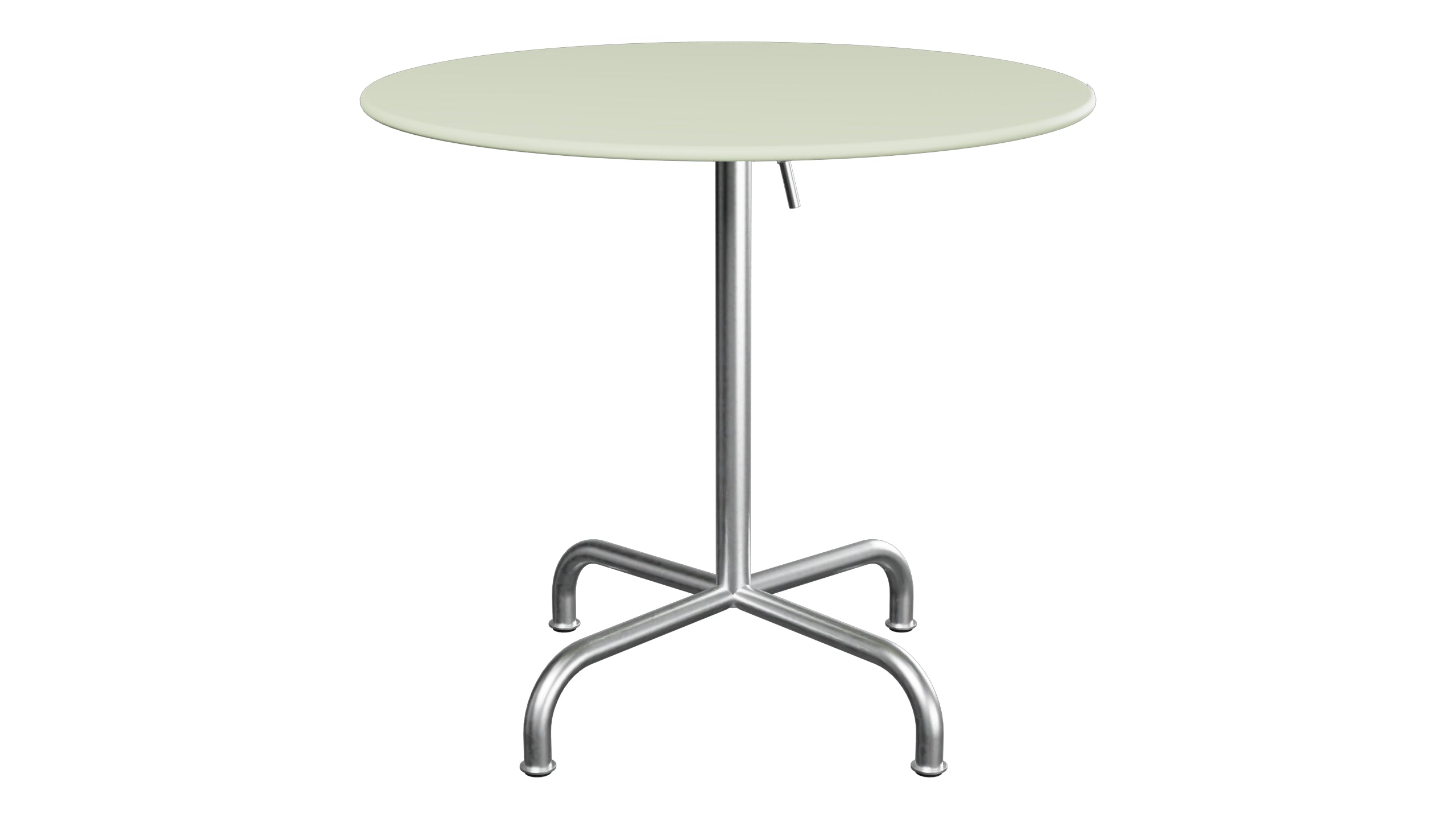 Rigi Metall-Gartentisch ø80 klappbar in Pastellgrün präsentiert im Onlineshop von KAQTU Design AG. Gartentisch ist von Schaffner