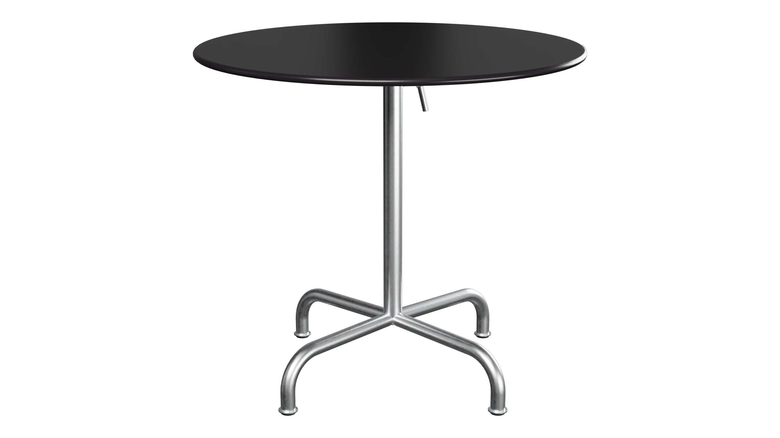 Rigi Metall-Gartentisch ø80 klappbar in Schwarz präsentiert im Onlineshop von KAQTU Design AG. Gartentisch ist von Schaffner