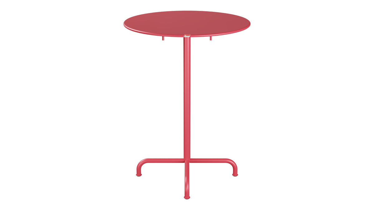 Rigi Metall-Stehtisch Outdoor ø80 / 110 klappbar  in Ahornrot präsentiert im Onlineshop von KAQTU Design AG. Hochtisch Outdoor ist von Schaffner